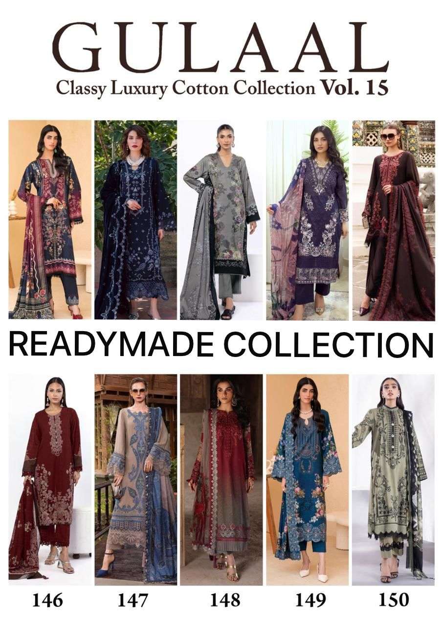SANA MARYAM GULAAL CLASSY LUXURY COTTON READY MADE COLLECTION VOL 15 