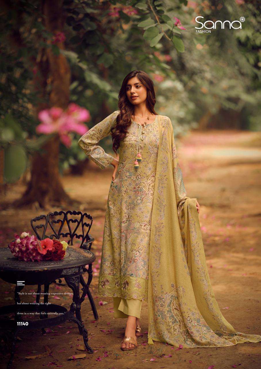 SANNA FASHION QUEEN PINK JAM COTTON DIGITAL PRINTS WITH EMBROIDERY WORK SUIT