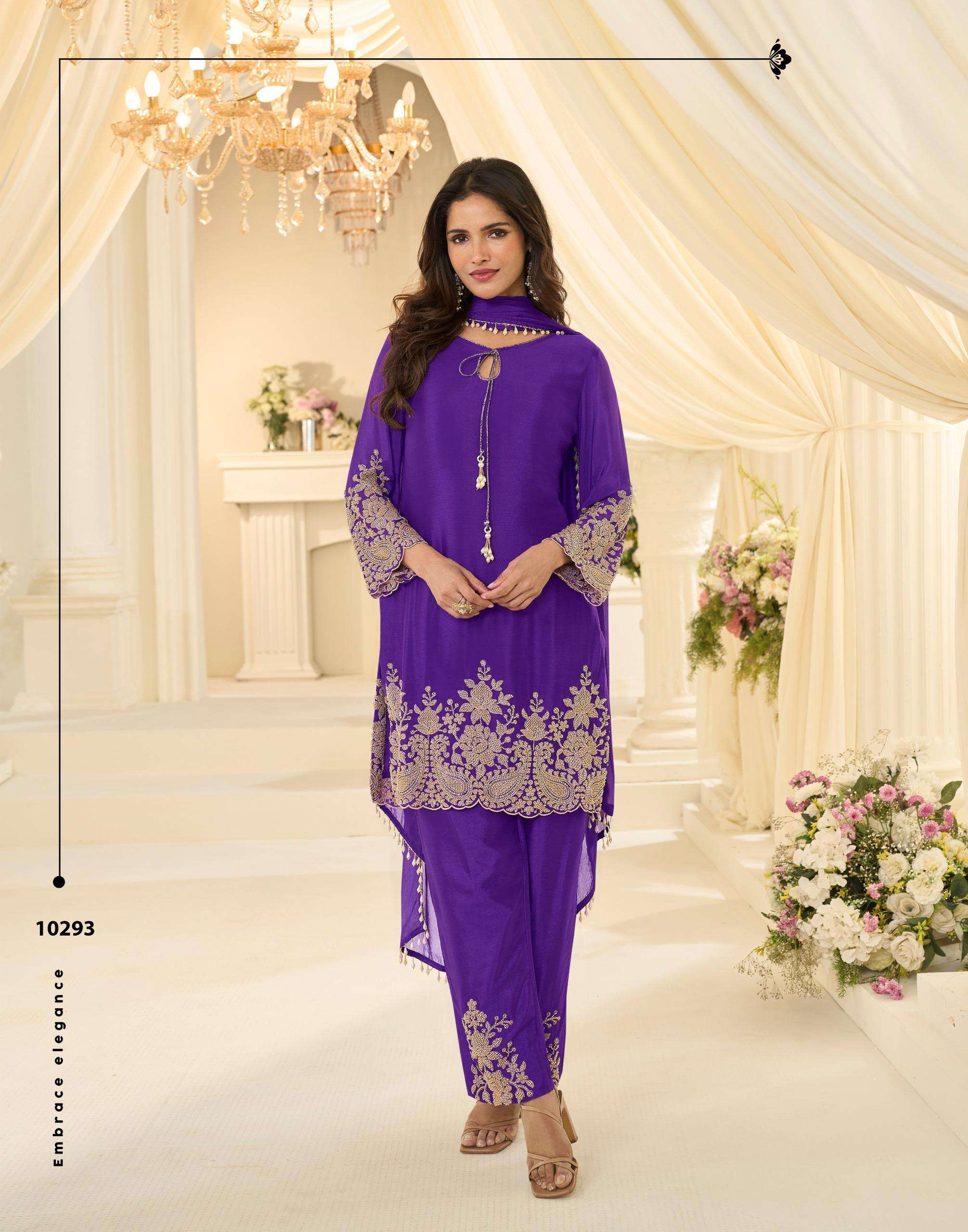 SAYURI DESIGNER BEADS COLLECTION SILK DESIGNER PARTY WEAR LADIES SUIT