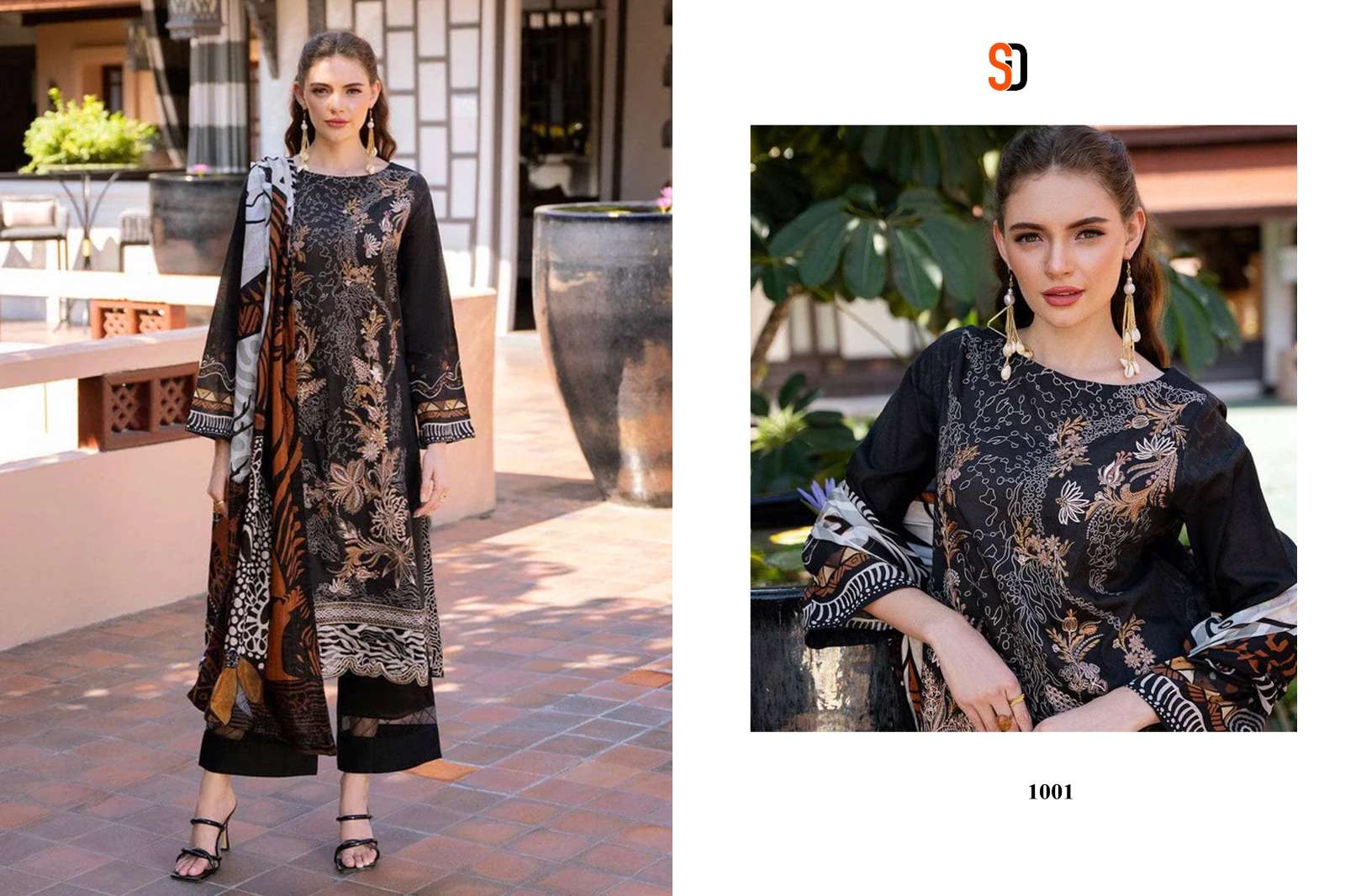 SHRADDHA DESIGNER RAMSHA VOL 1 COTTON EMBROIDERED DESIGNER PAKISTANI SUIT