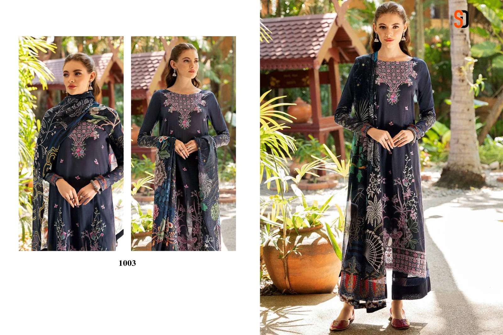 SHRADDHA DESIGNER RAMSHA VOL 1 COTTON EMBROIDERED DESIGNER PAKISTANI SUIT