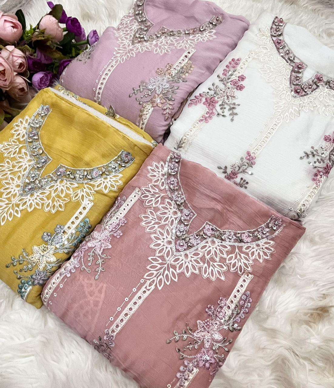 SHREE FABS SF 4005 CHIFFON HEAVY EMBROIDERED DESIGNER PAKISTANI SUIT