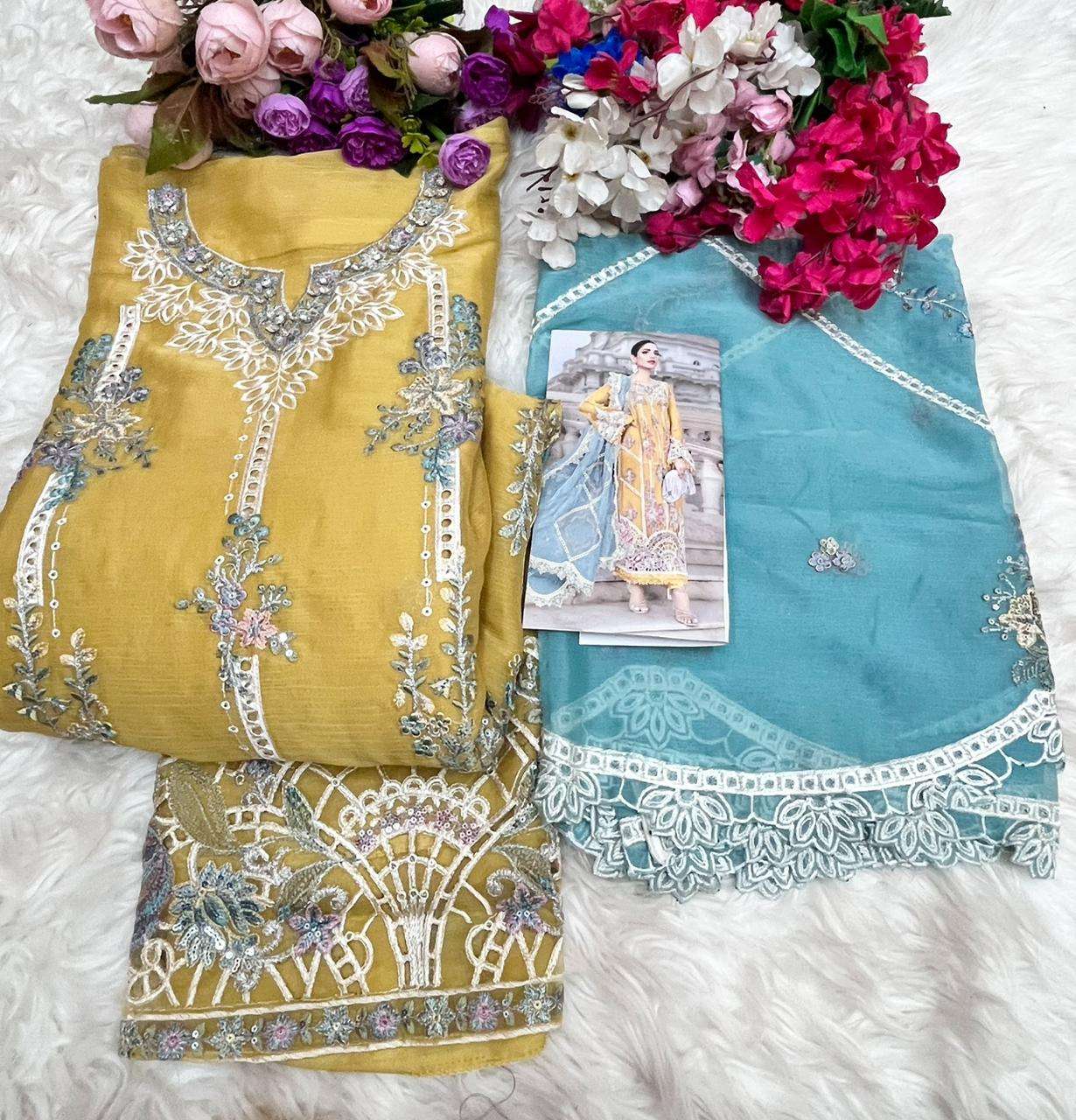 SHREE FABS SF 4005 CHIFFON HEAVY EMBROIDERED DESIGNER PAKISTANI SUIT