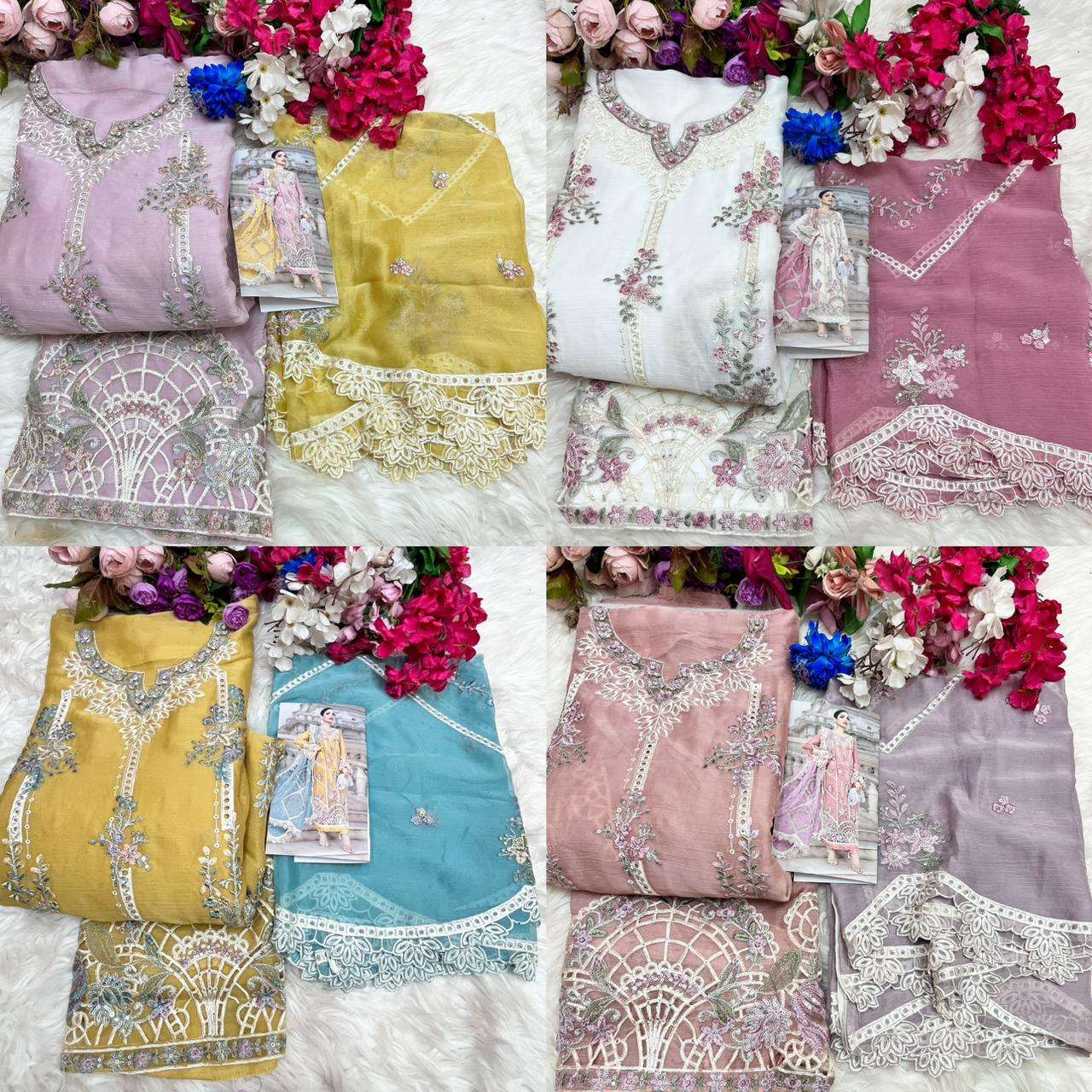 SHREE FABS SF 4005 CHIFFON HEAVY EMBROIDERED DESIGNER PAKISTANI SUIT