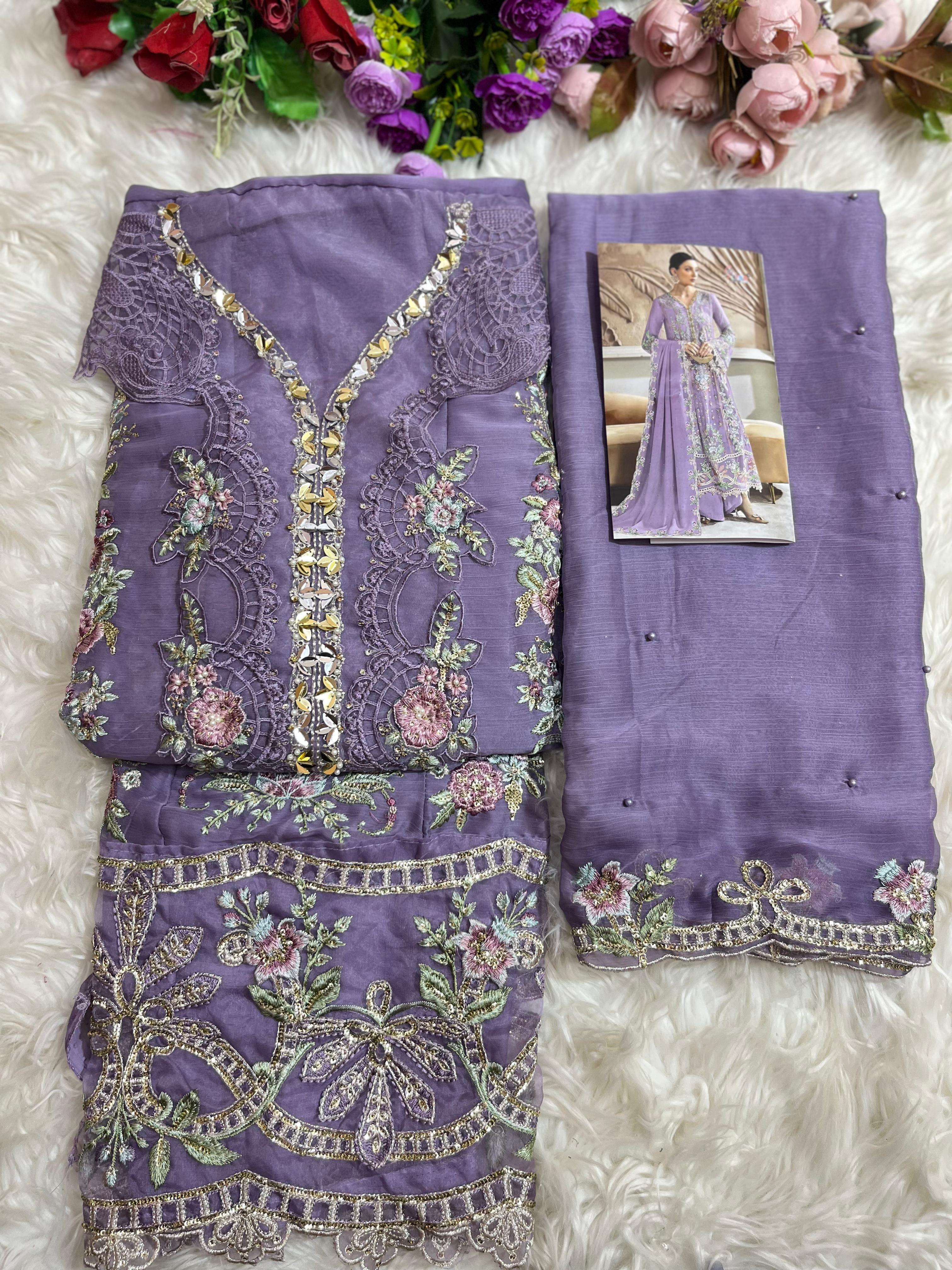 SHREE FABS SF 5538 PQRS CHIFFON HEAVY EMBROIDERY DESIGNER WEDDING WEAR PAKISTANI SUIT