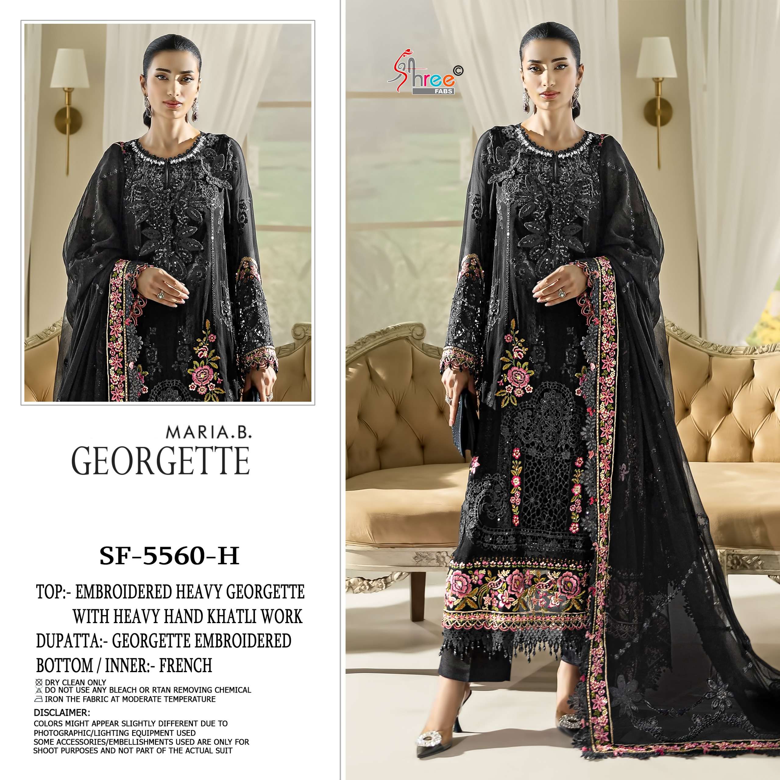 SHREE FABS SF 5560 GEORGETTE HEAVY EMBROIDERED DESIGNER PAKISTANI SUIT