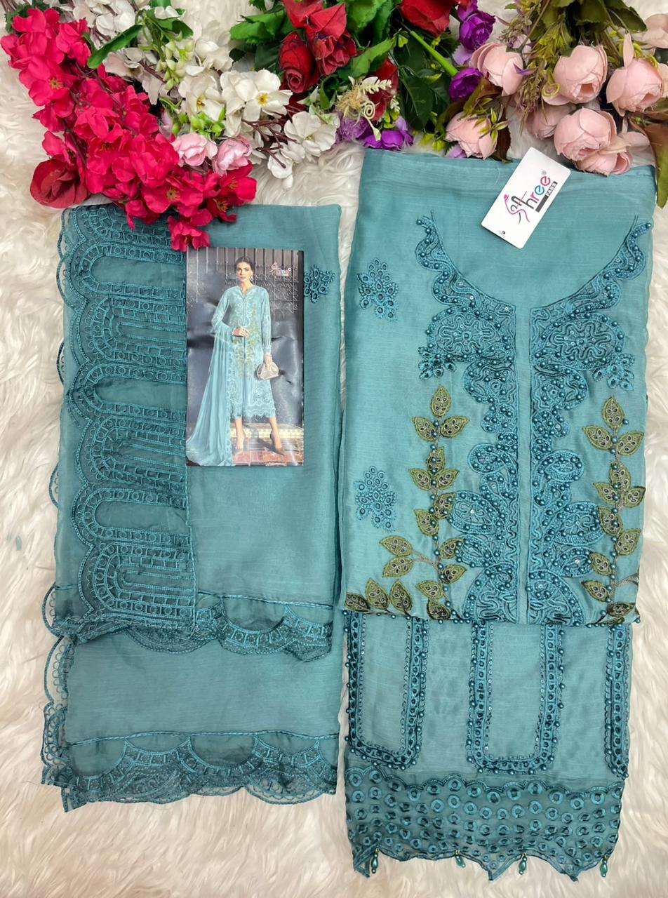 SHREE FABS SF 5576 HEAVY EMBROIDERY DESIGNER WEDDING WEAR PAKISTANI SUIT