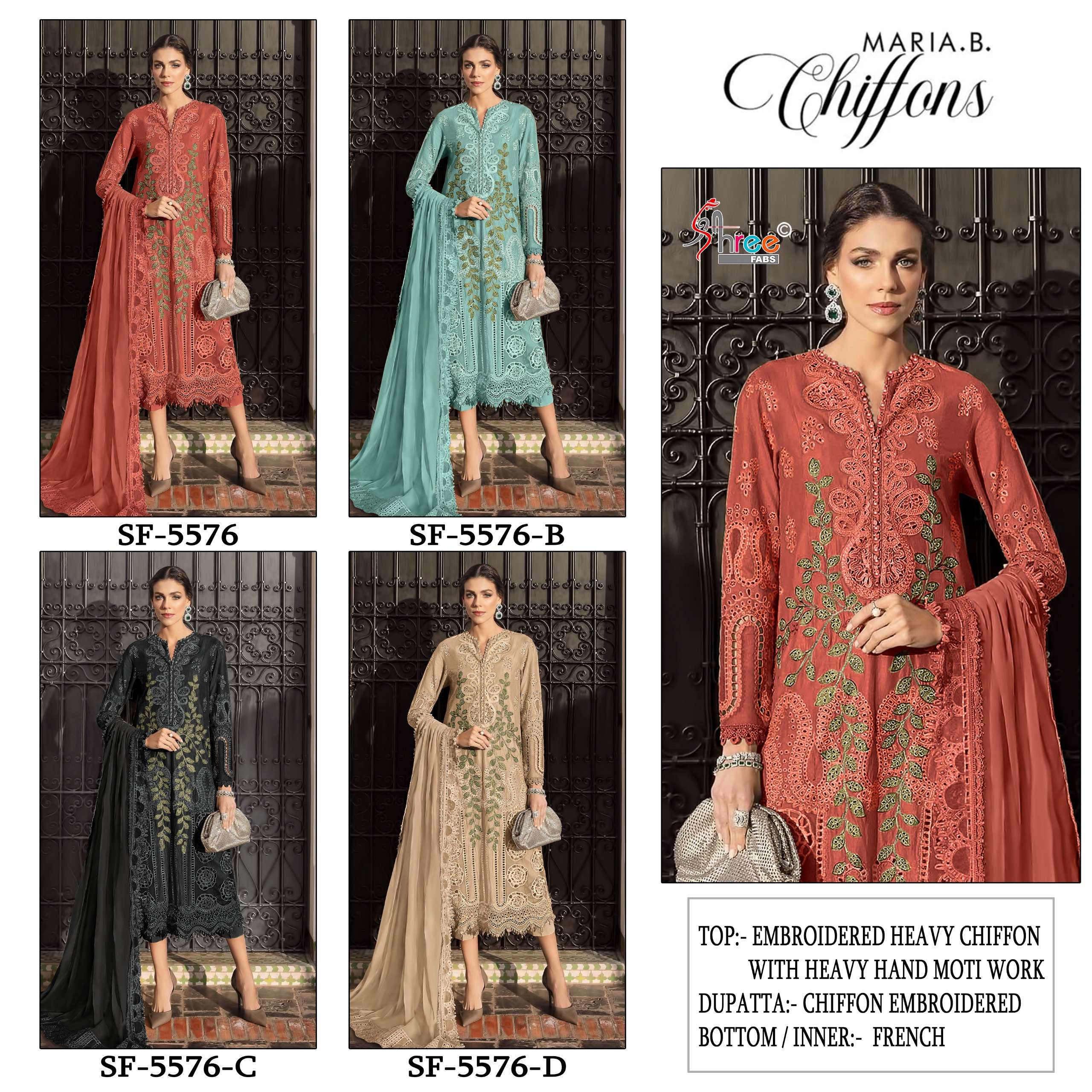 SHREE FABS SF 5576 HEAVY EMBROIDERY DESIGNER WEDDING WEAR PAKISTANI SUIT