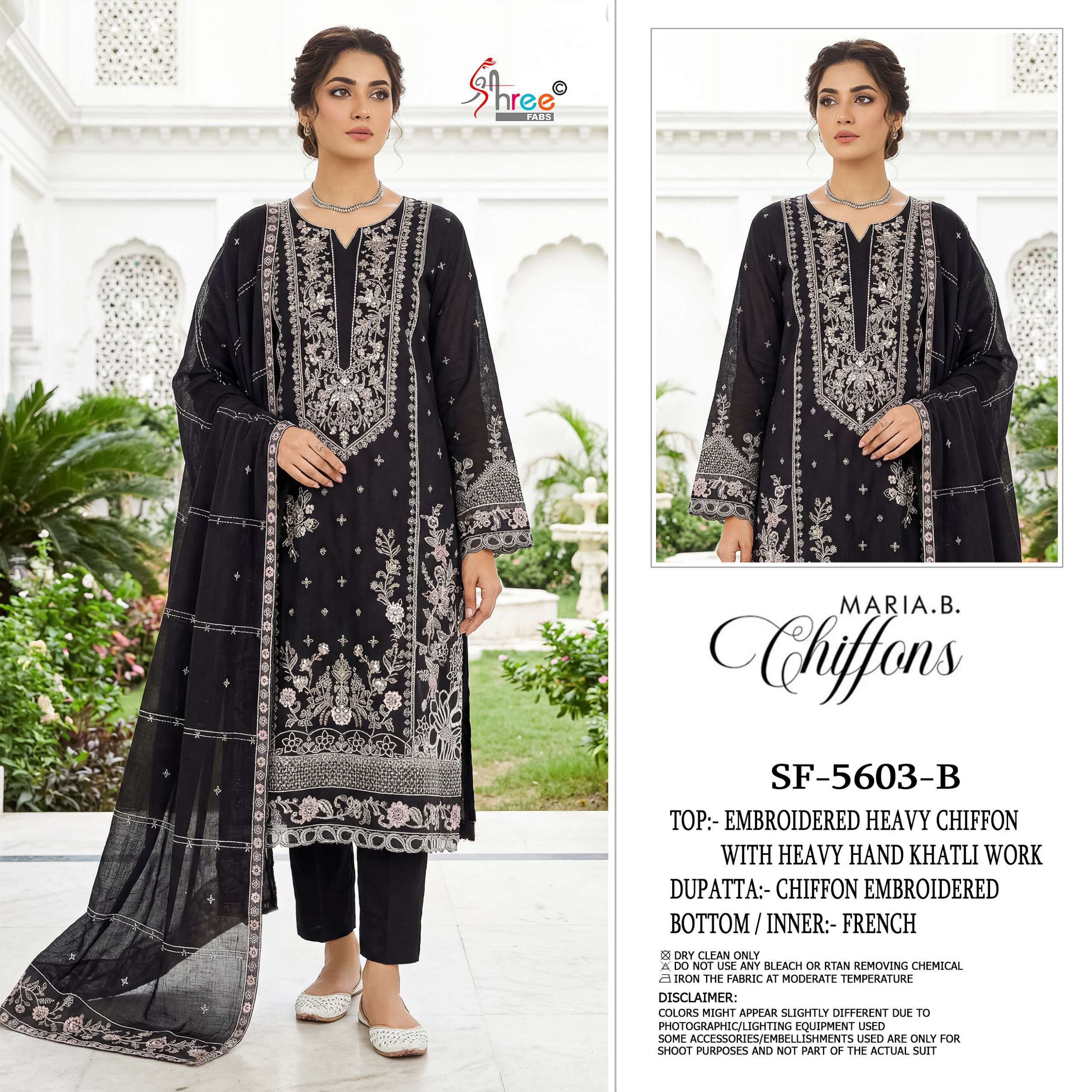 SHREE FABS SF 5603 CHIFFON HEAVY EMBROIDERED DESIGNER WEDDING WEAR PAKISTANI SUIT