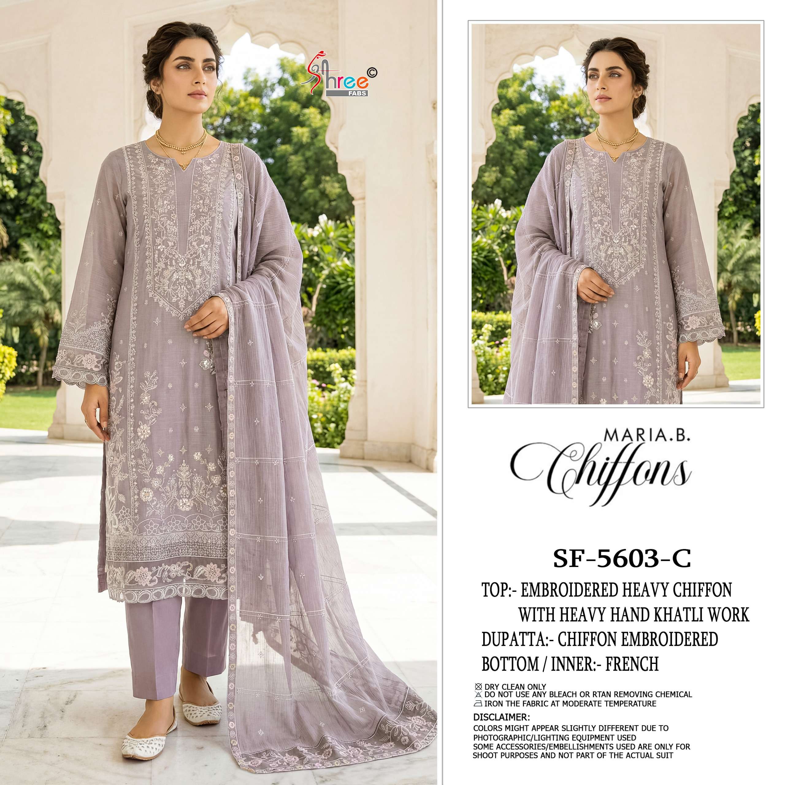 SHREE FABS SF 5603 CHIFFON HEAVY EMBROIDERED DESIGNER WEDDING WEAR PAKISTANI SUIT