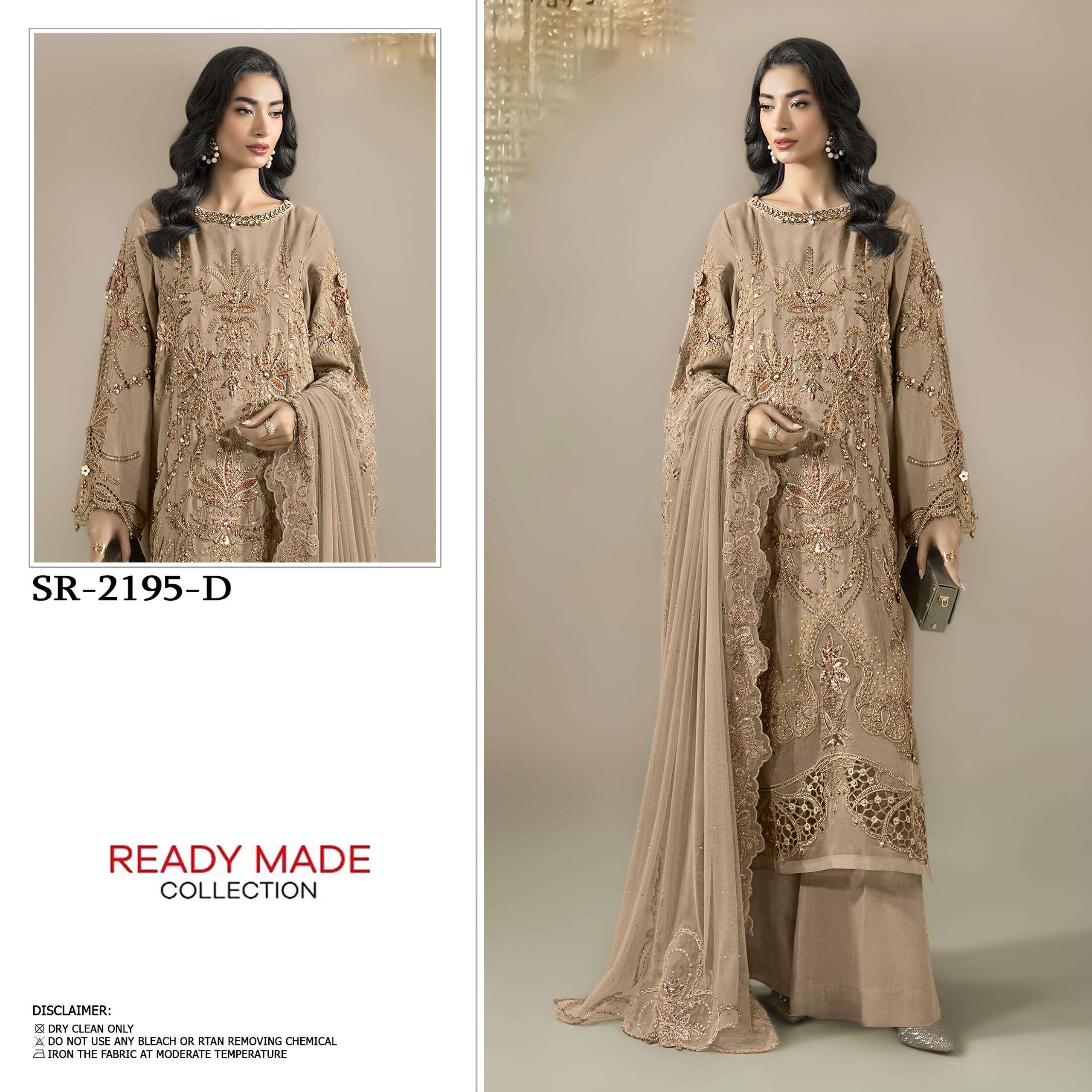 SHREE FABS SR 2195 CHIFFON HEAVY EMBROIDERED DESIGNER WEDDING WEAR PAKISTANI SUIT