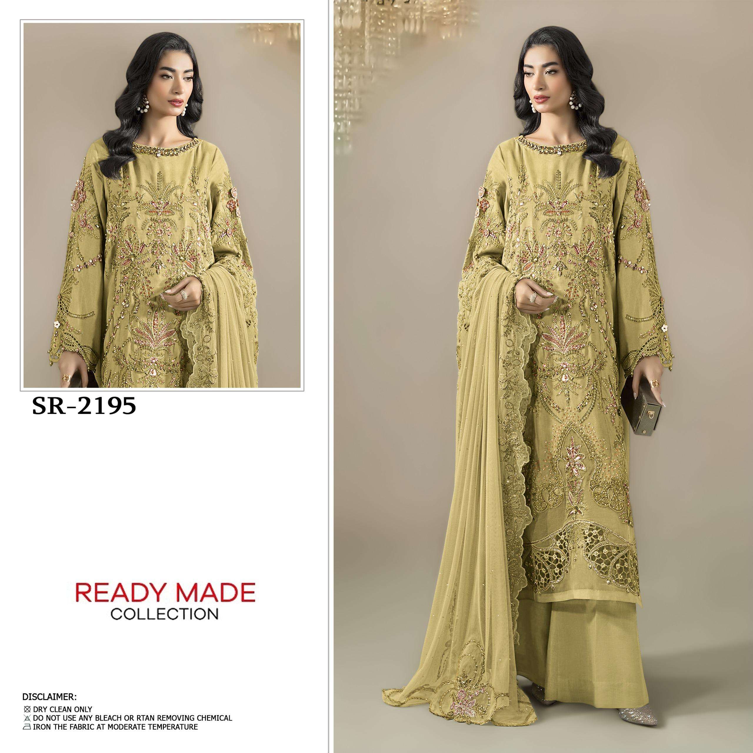 SHREE FABS SR 2195 CHIFFON HEAVY EMBROIDERED DESIGNER WEDDING WEAR PAKISTANI SUIT