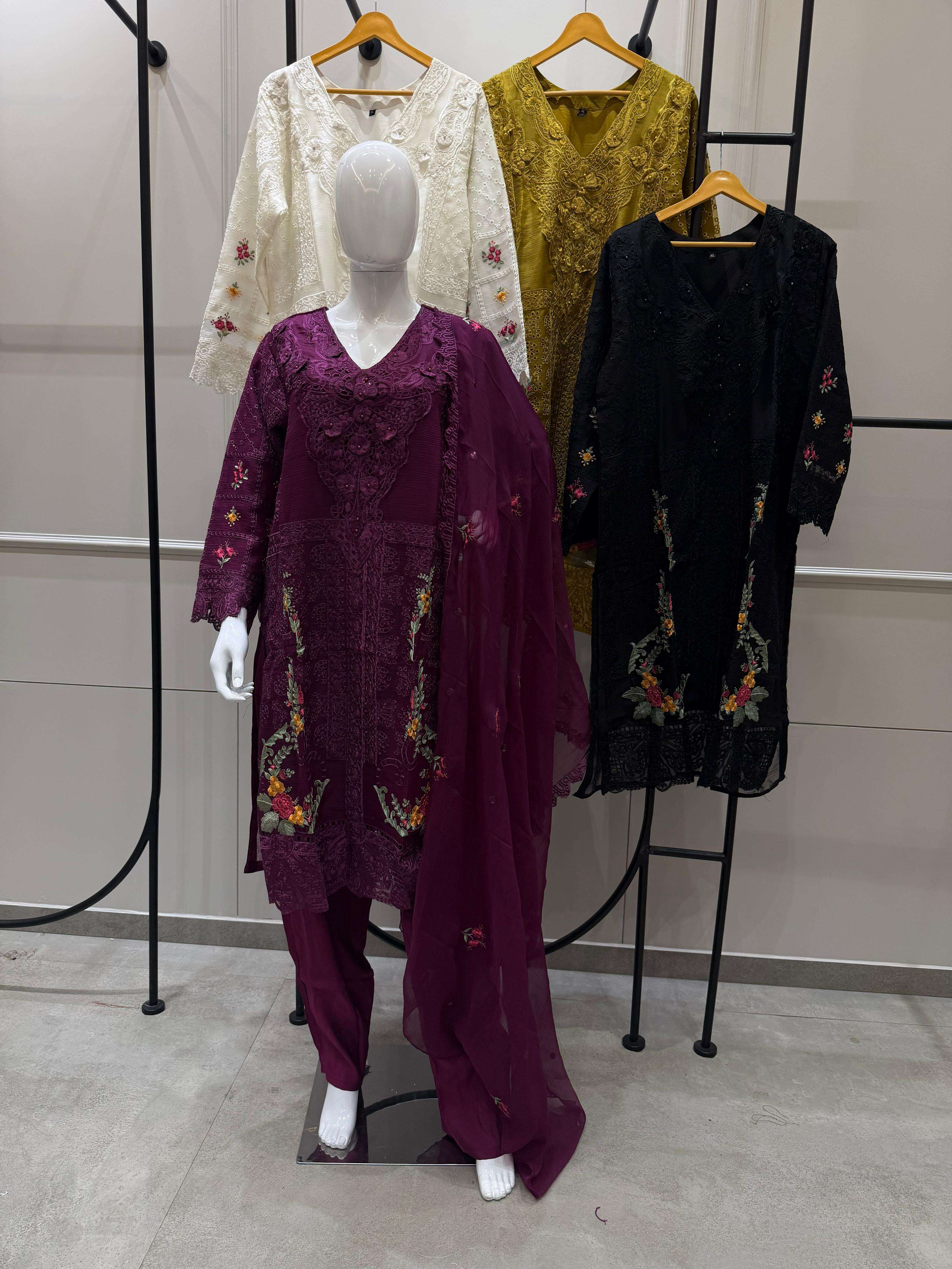 SHREE FABS SR 2202 HEAVY EMBROIDERY DESIGNER READY MADE PAKISTANI SUIT