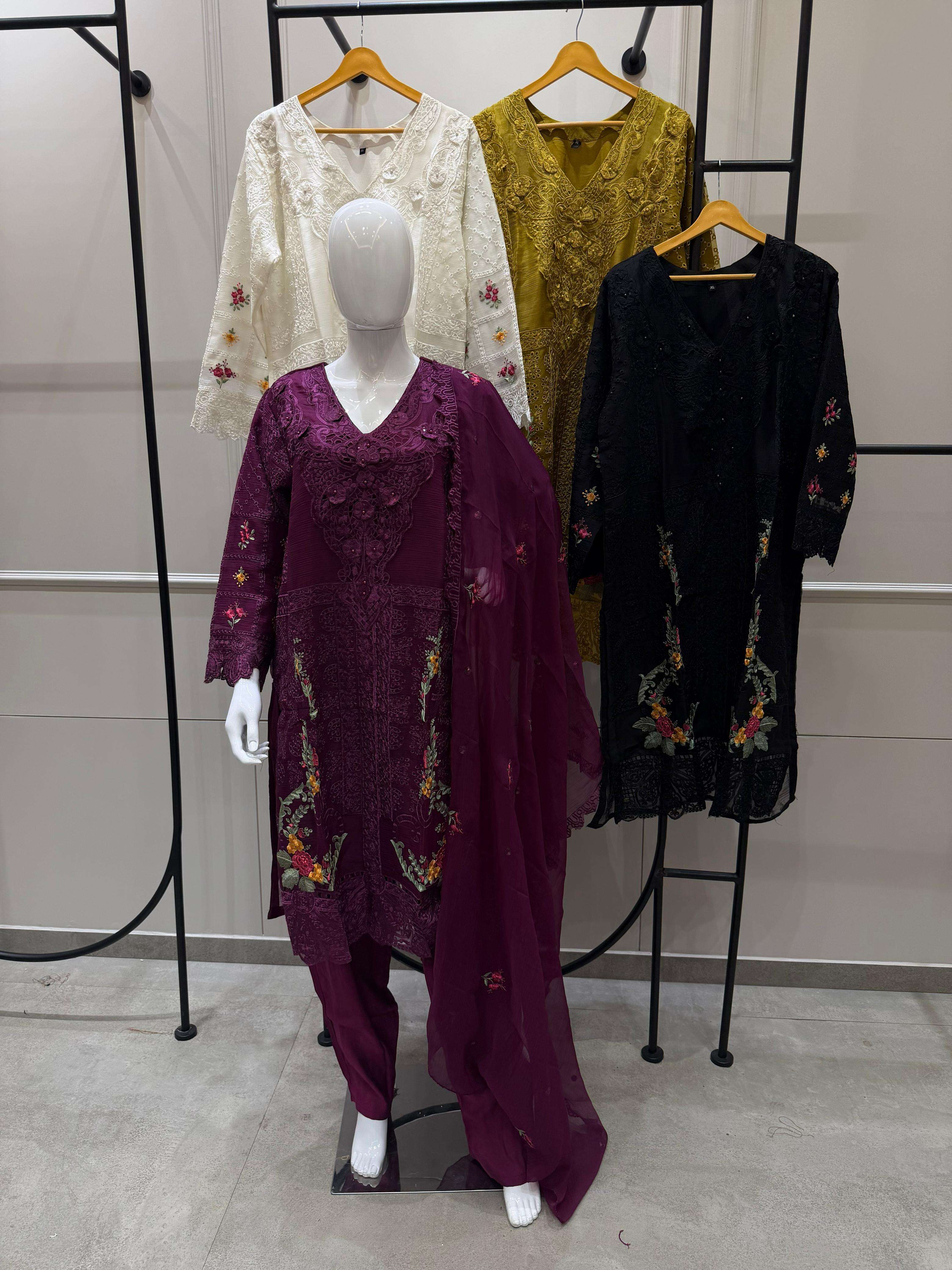 SHREE FABS SR 2202 HEAVY EMBROIDERY DESIGNER READY MADE PAKISTANI SUIT