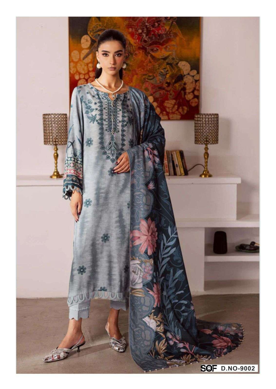 SHREE OM FAB ALIYA B VOL 9 LAWN COTTON DIGITAL PRINTS SALWAR SUIT