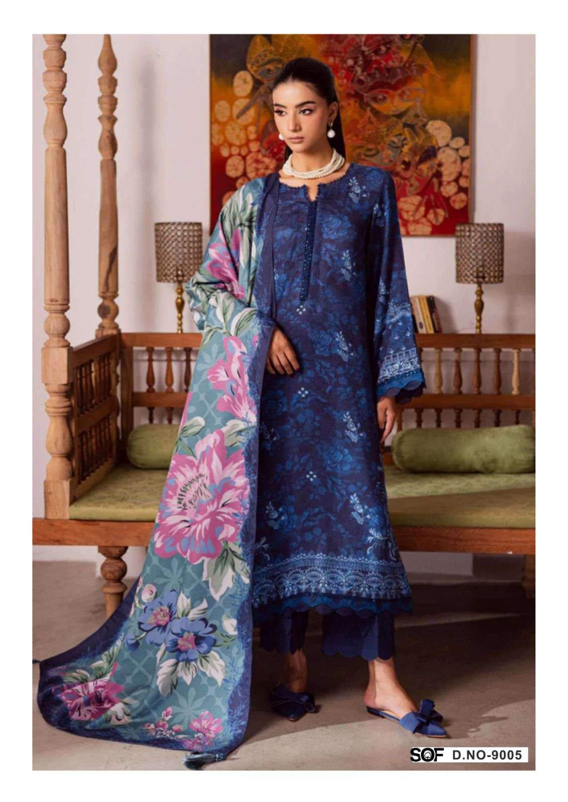 SHREE OM FAB ALIYA B VOL 9 LAWN COTTON DIGITAL PRINTS SALWAR SUIT