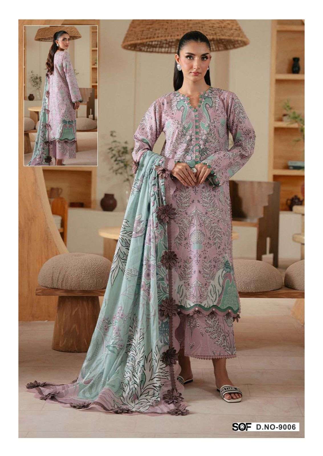 SHREE OM FAB ALIYA B VOL 9 LAWN COTTON DIGITAL PRINTS SALWAR SUIT