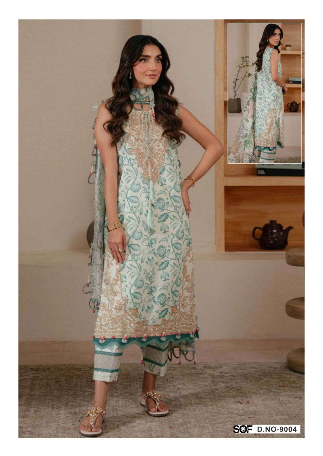 SHREE OM FAB ALIYA B VOL 9 LAWN COTTON DIGITAL PRINTS SALWAR SUIT