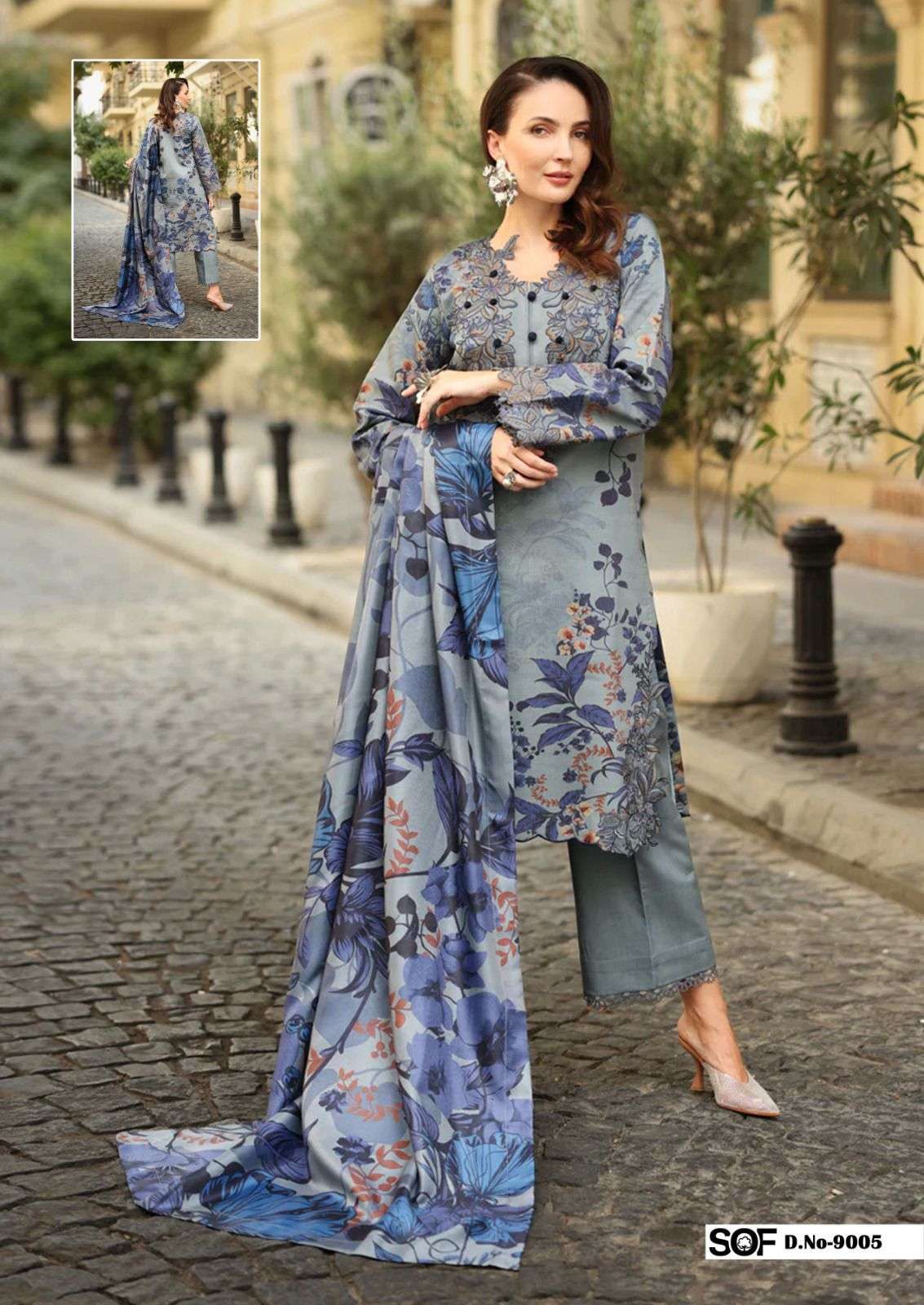 SHREE OM FAB SAIRA RIZWAN VOL 9 LAWN COTTON DIGITAL PRINT SALWAR SUIT