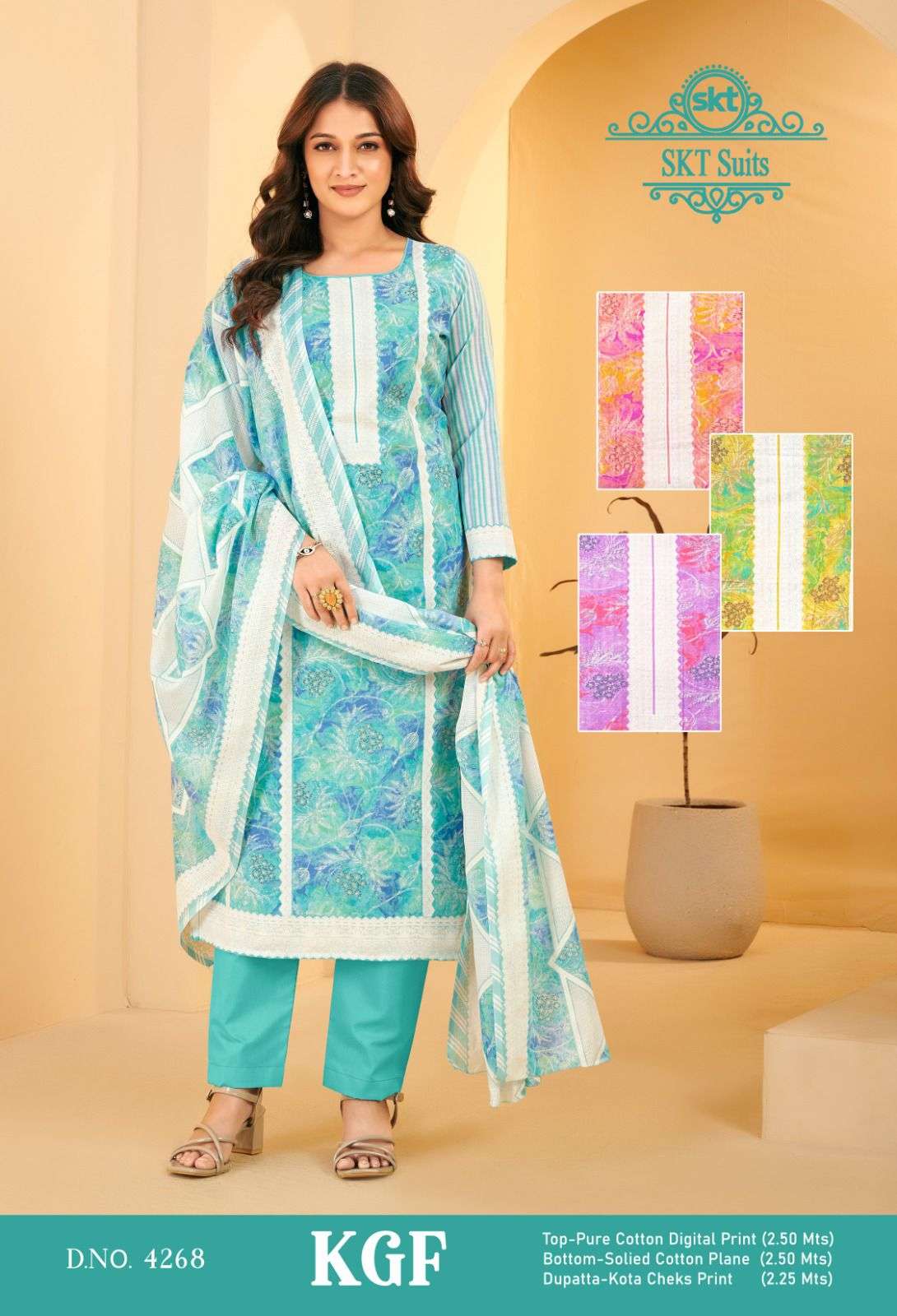 SKT SUITS KGF COTTON DIGITAL PRINTS SALWAR SUIT