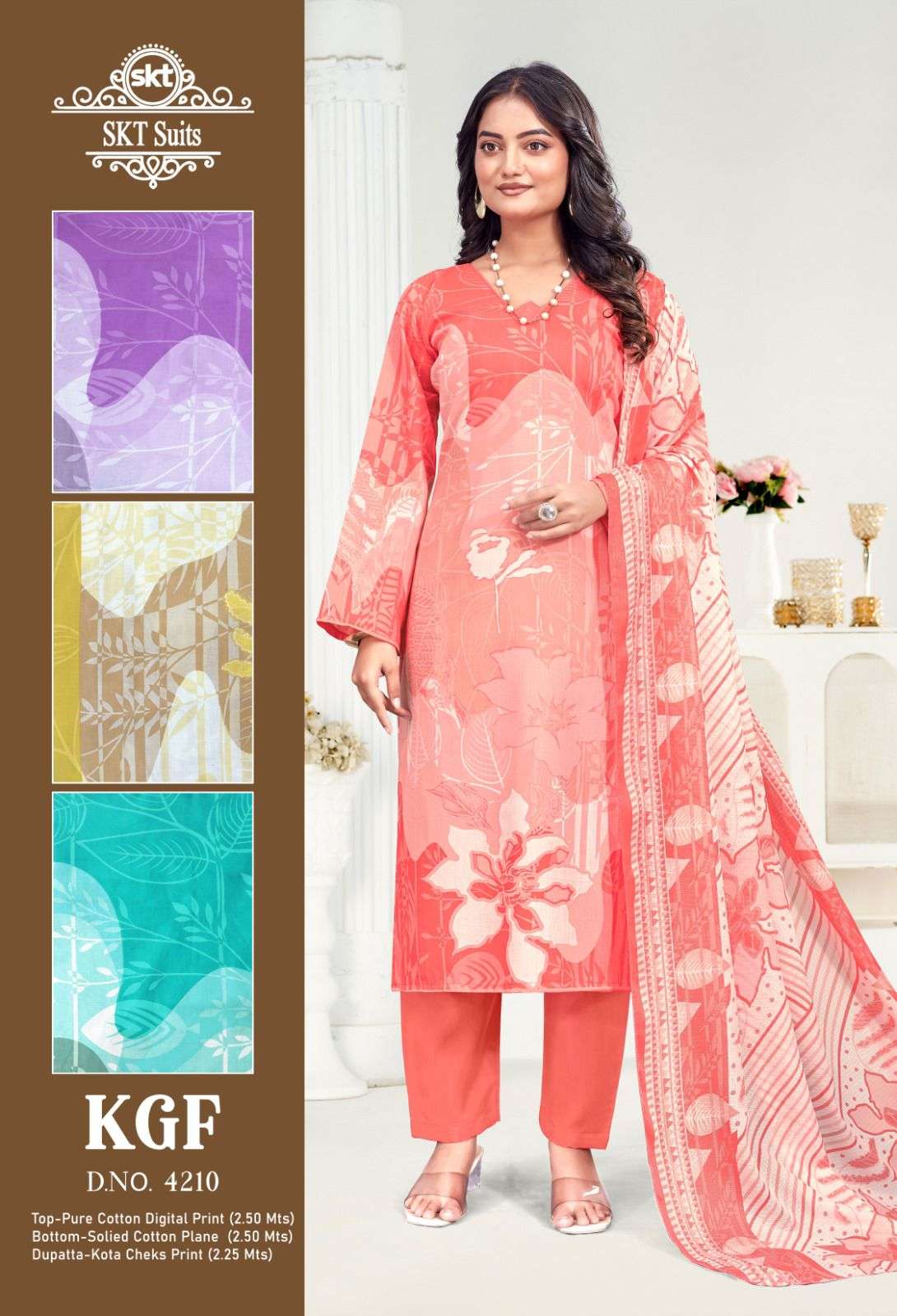 SKT SUITS KGF COTTON DIGITAL PRINTS SALWAR SUIT