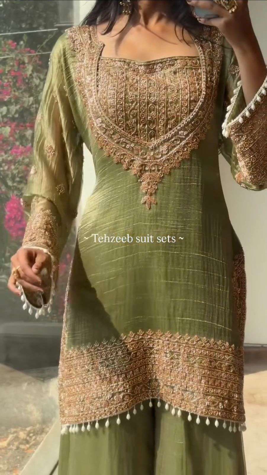 SR 1705 SILK BEAUTIFUL DESIGNER LOOK PARTY WEAR LADIES SHARARA SUIT