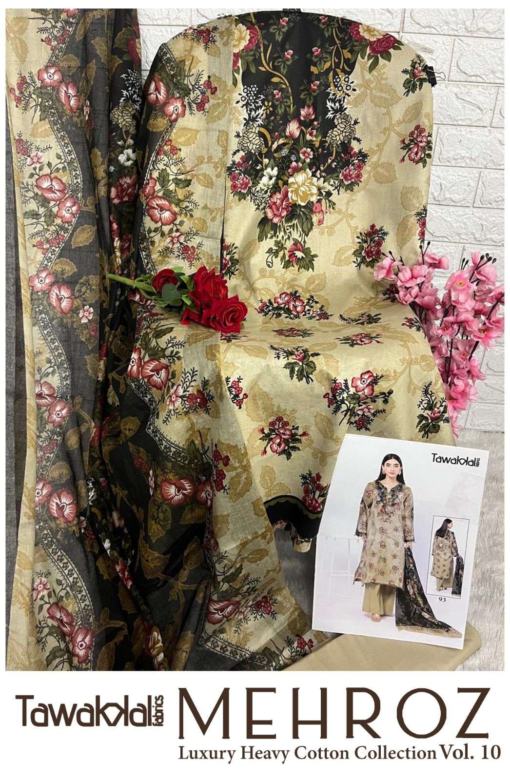TAWAKKAL FABRICS MEHROZ LUXURY HEAVY COTTON COLLECTION VOL 10