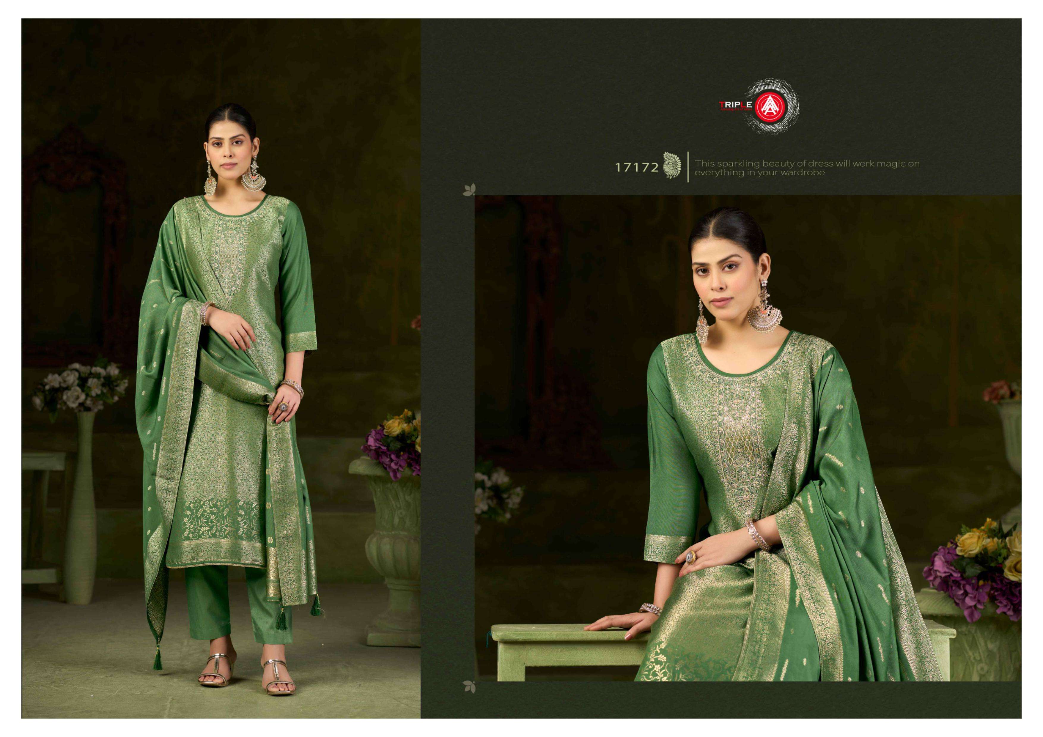 TRIPLE AAA DEBOTRI VOL 3 MUSLIN JACQUARD DESIGNER WORK LADIES SUIT
