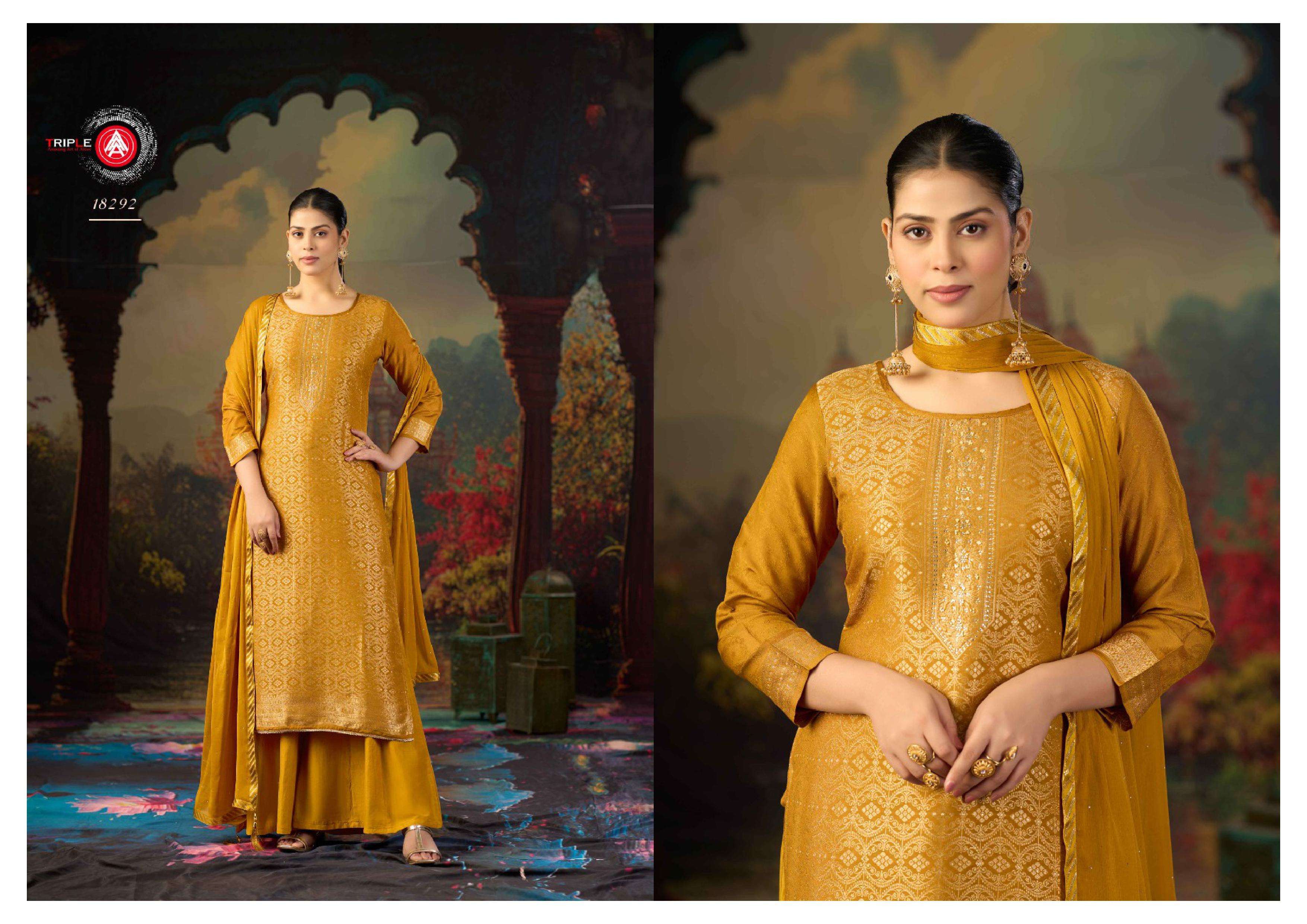  TRIPLE AAA KOYAL VOL 6 MUSLIN JACQUARD DESIGNER WORK SUIT
