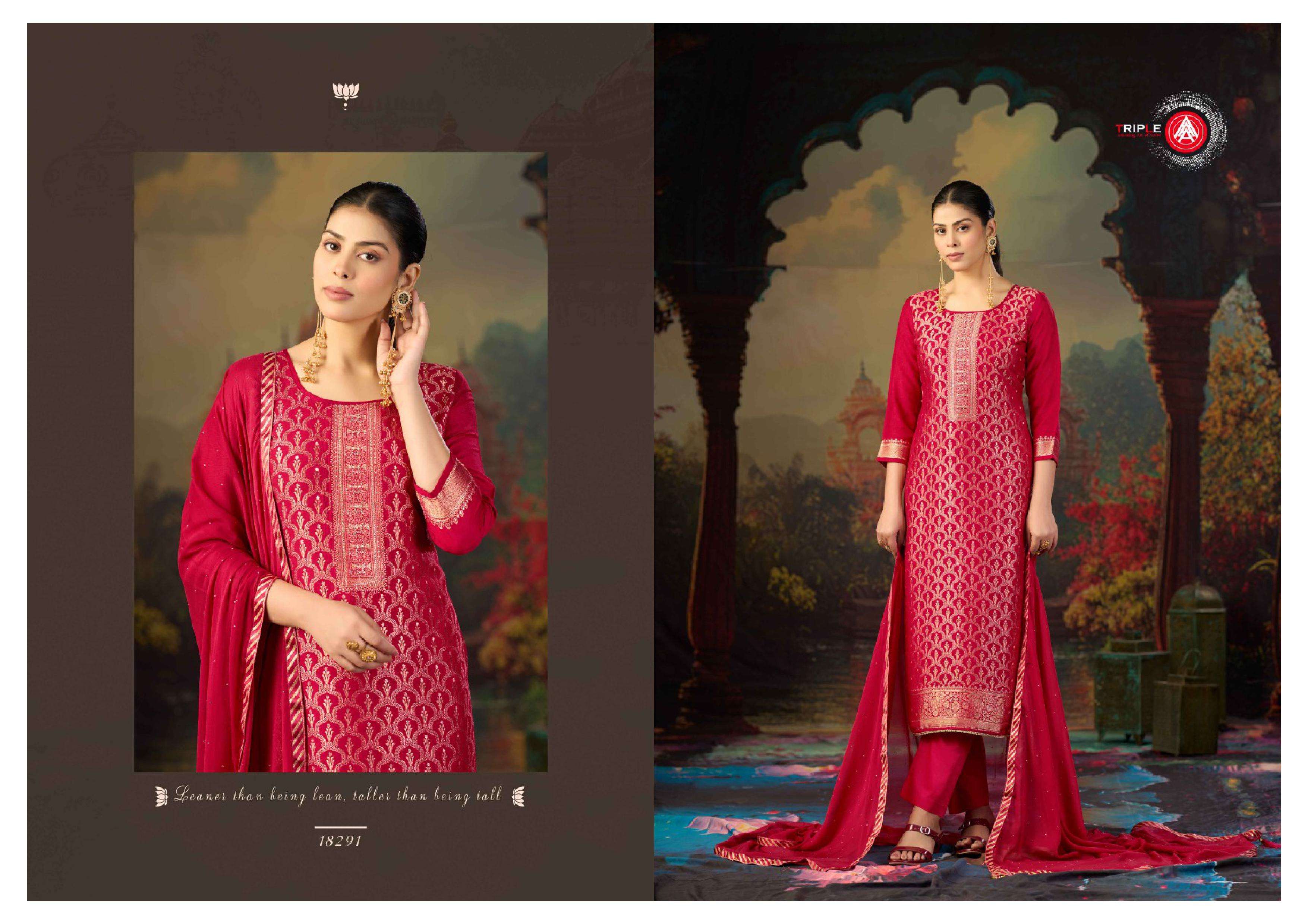  TRIPLE AAA KOYAL VOL 6 MUSLIN JACQUARD DESIGNER WORK SUIT