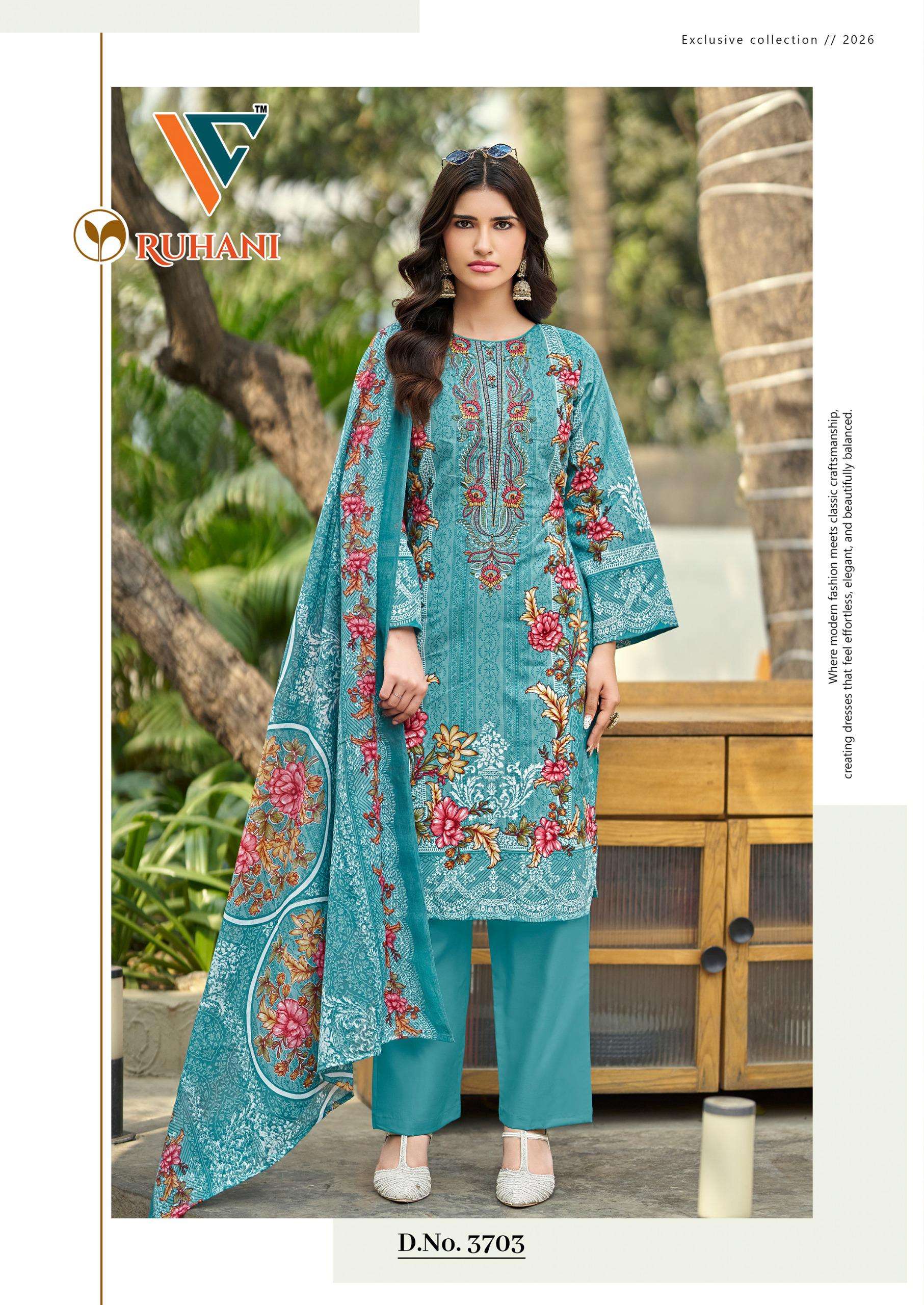 VANDANA‎ CREATION RUHANI‎‎ VOL 37 COTTON DIGITAL PRINT SALWAR SUIT
