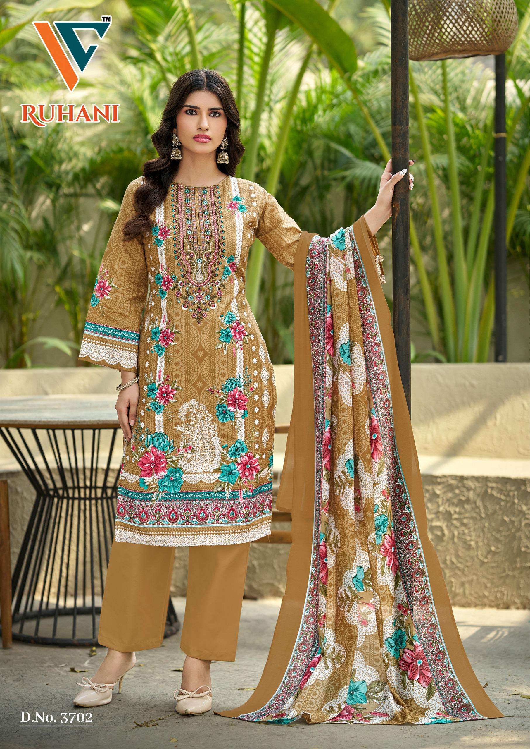 VANDANA‎ CREATION RUHANI‎‎ VOL 37 COTTON DIGITAL PRINT SALWAR SUIT
