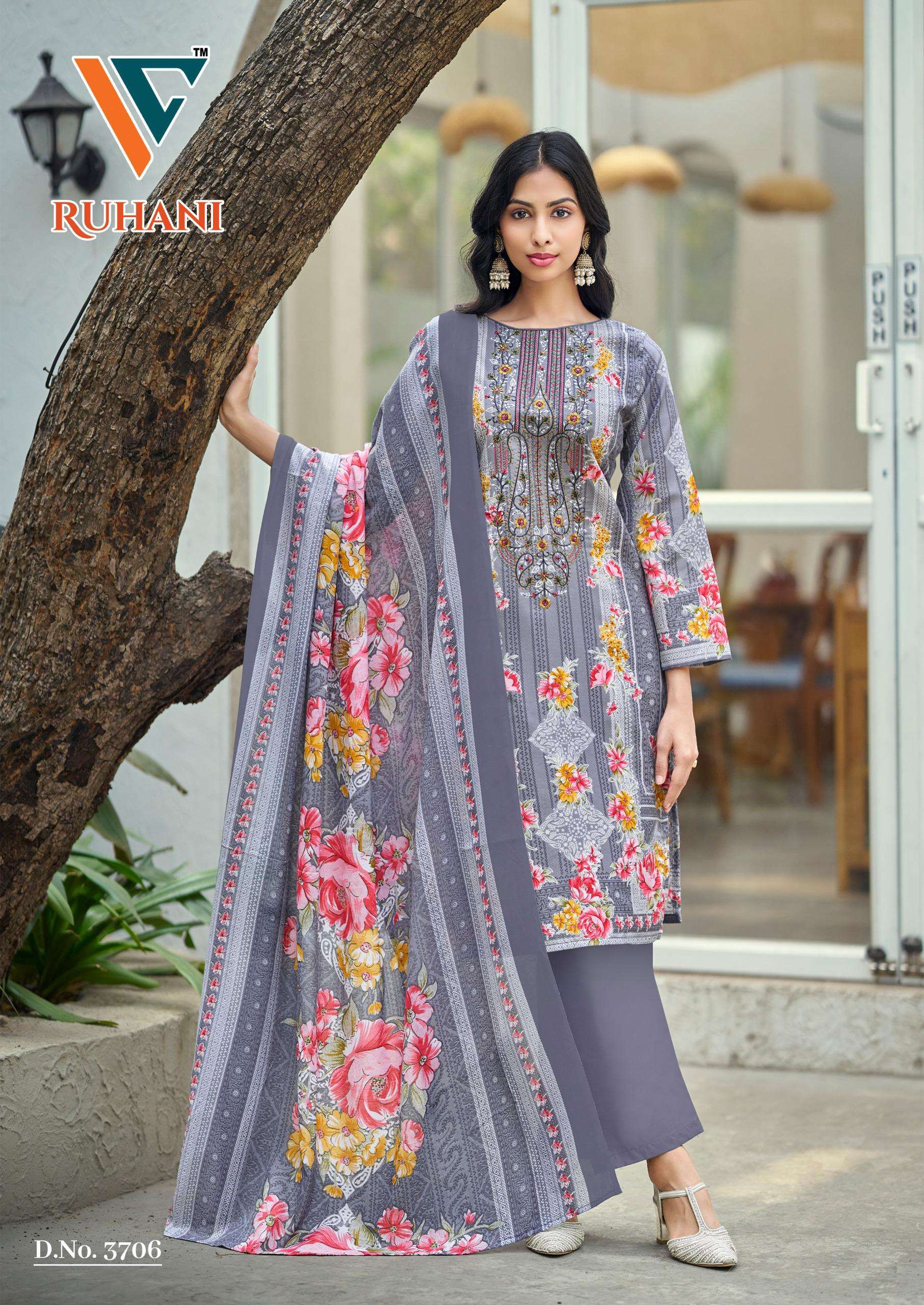 VANDANA‎ CREATION RUHANI‎‎ VOL 37 COTTON DIGITAL PRINT SALWAR SUIT