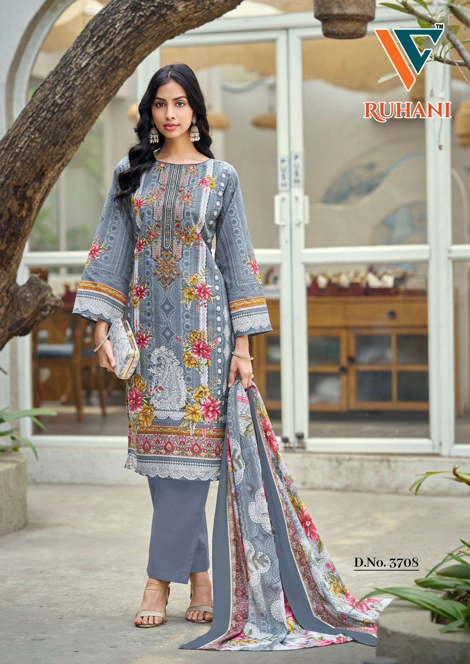 VANDANA‎ CREATION RUHANI‎‎ VOL 37 COTTON DIGITAL PRINT SALWAR SUIT