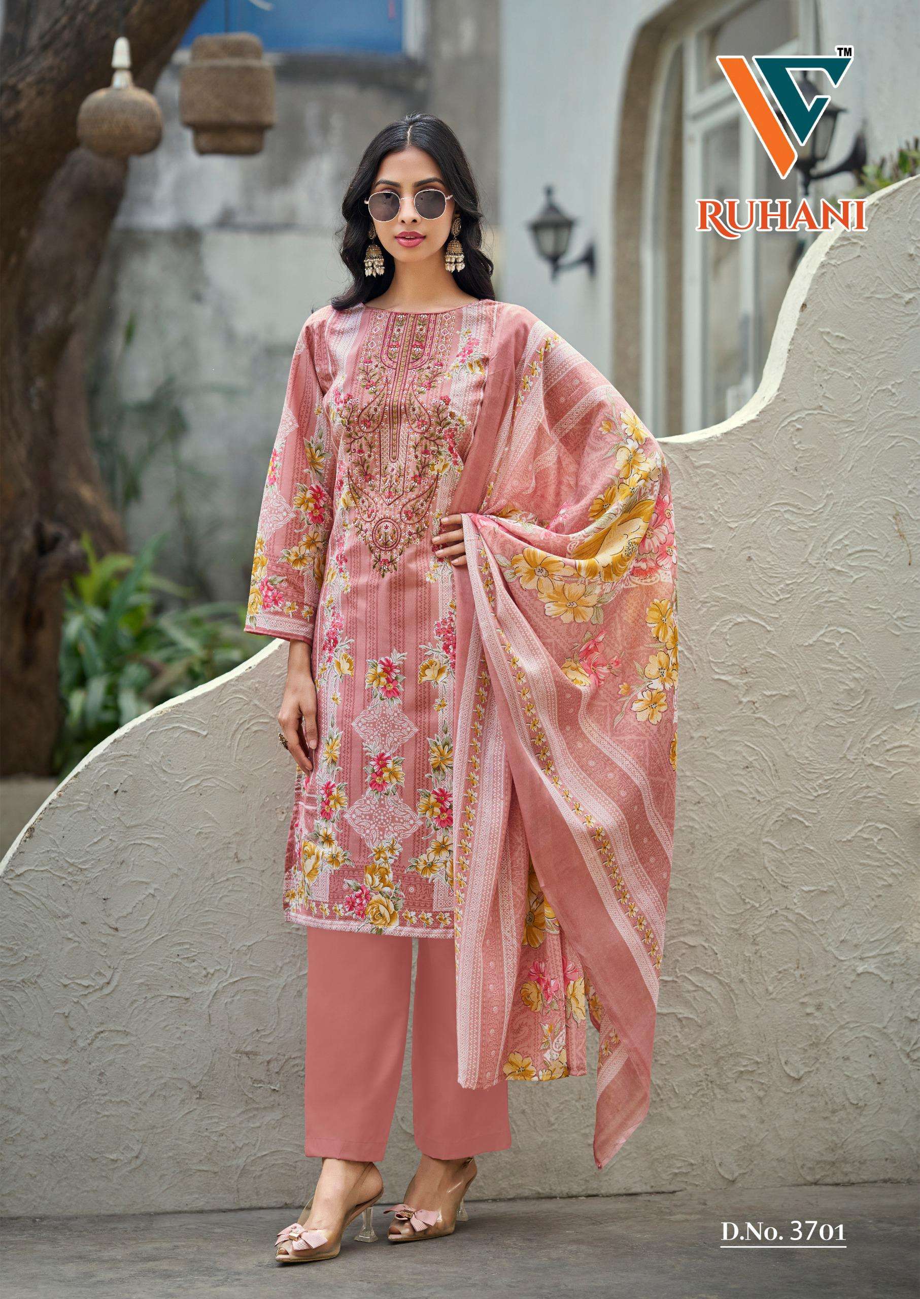 VANDANA‎ CREATION RUHANI‎‎ VOL 37 COTTON DIGITAL PRINT SALWAR SUIT