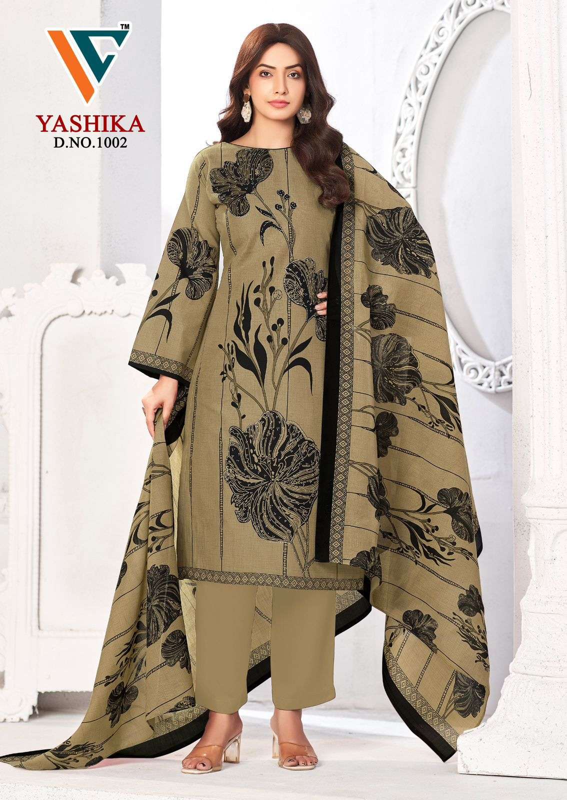 VANDANA CREATION YASHIKA VOL 1 COTTON PRINT WITH FANCY SWAROVSKI WORK SUIT