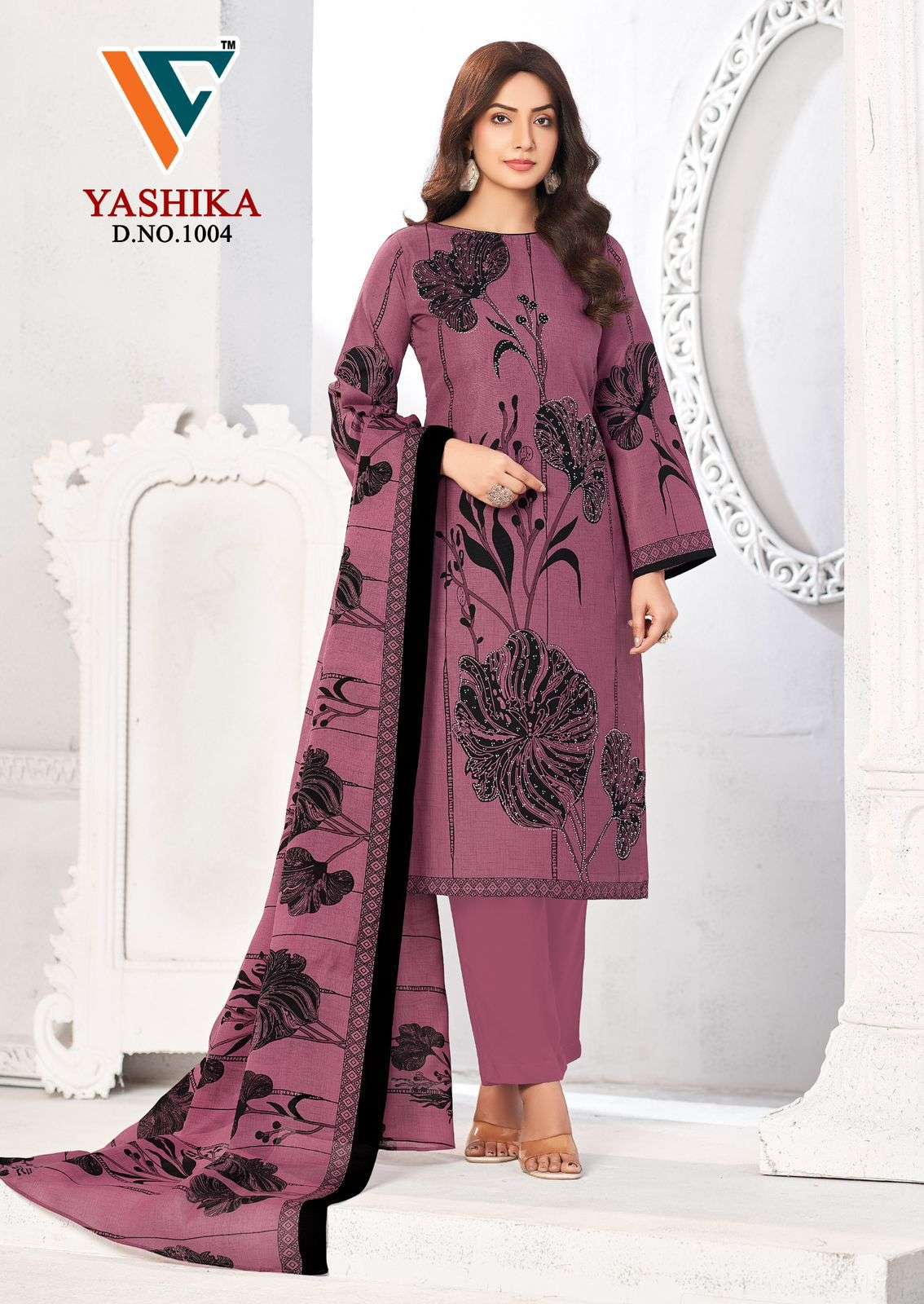 VANDANA CREATION YASHIKA VOL 1 COTTON PRINT WITH FANCY SWAROVSKI WORK SUIT