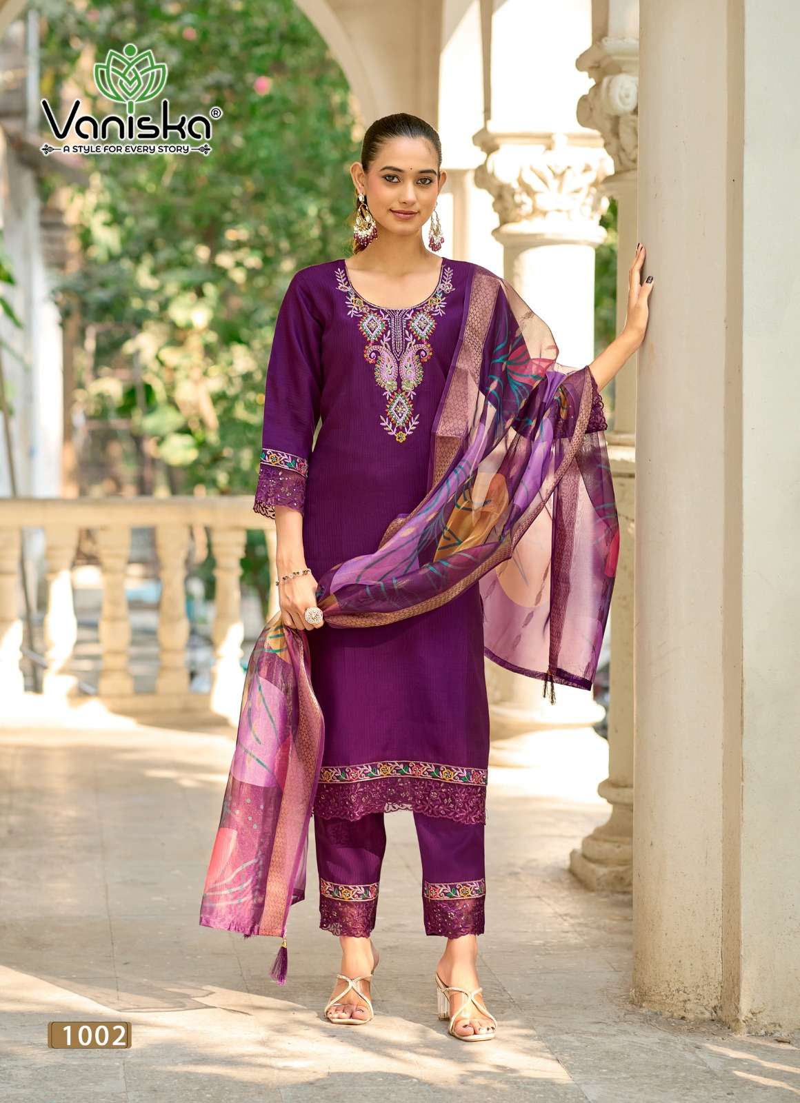 VANISKA ️FASHION FLORA VOL 1 STRAIGHT STYLE  KURTI WITH PANT &  DUPATTA SET 