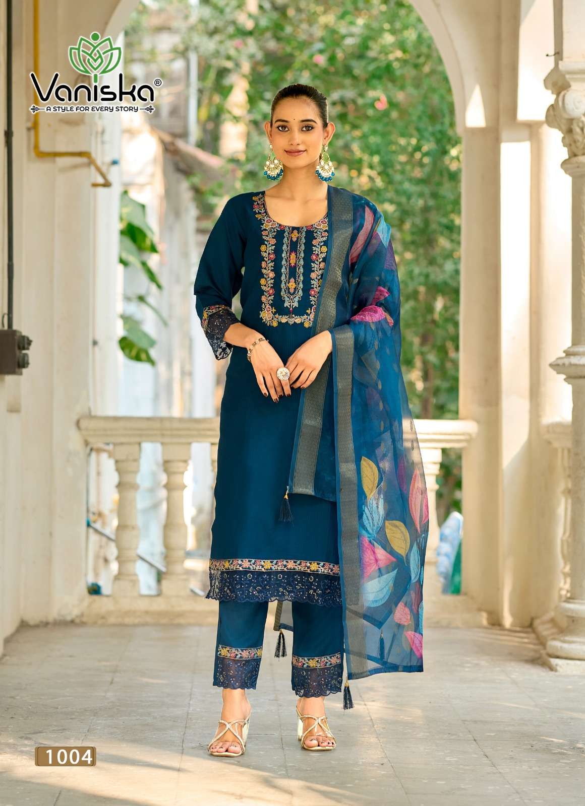 VANISKA ️FASHION FLORA VOL 1 STRAIGHT STYLE  KURTI WITH PANT &  DUPATTA SET 