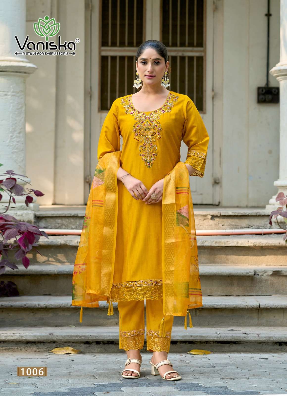 VANISKA ️FASHION FLORA VOL 1 STRAIGHT STYLE  KURTI WITH PANT &  DUPATTA SET 