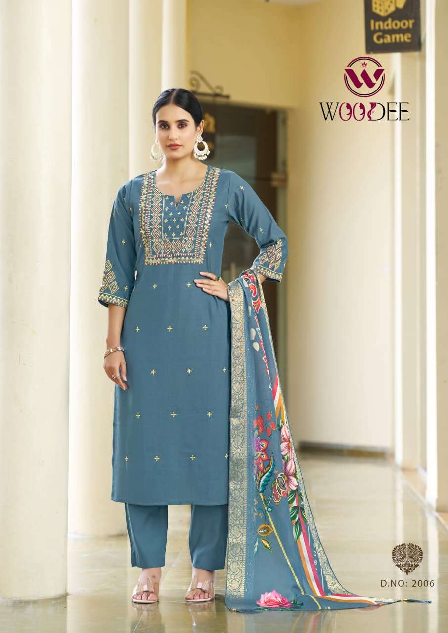 WOODEE DIANA VOL 2 VISCOSE FANCY WORKS LADIES 3PIECE SET COLLECTION 