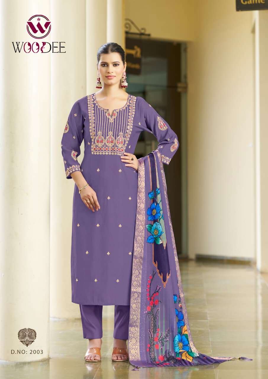 WOODEE DIANA VOL 2 VISCOSE FANCY WORKS LADIES 3PIECE SET COLLECTION 