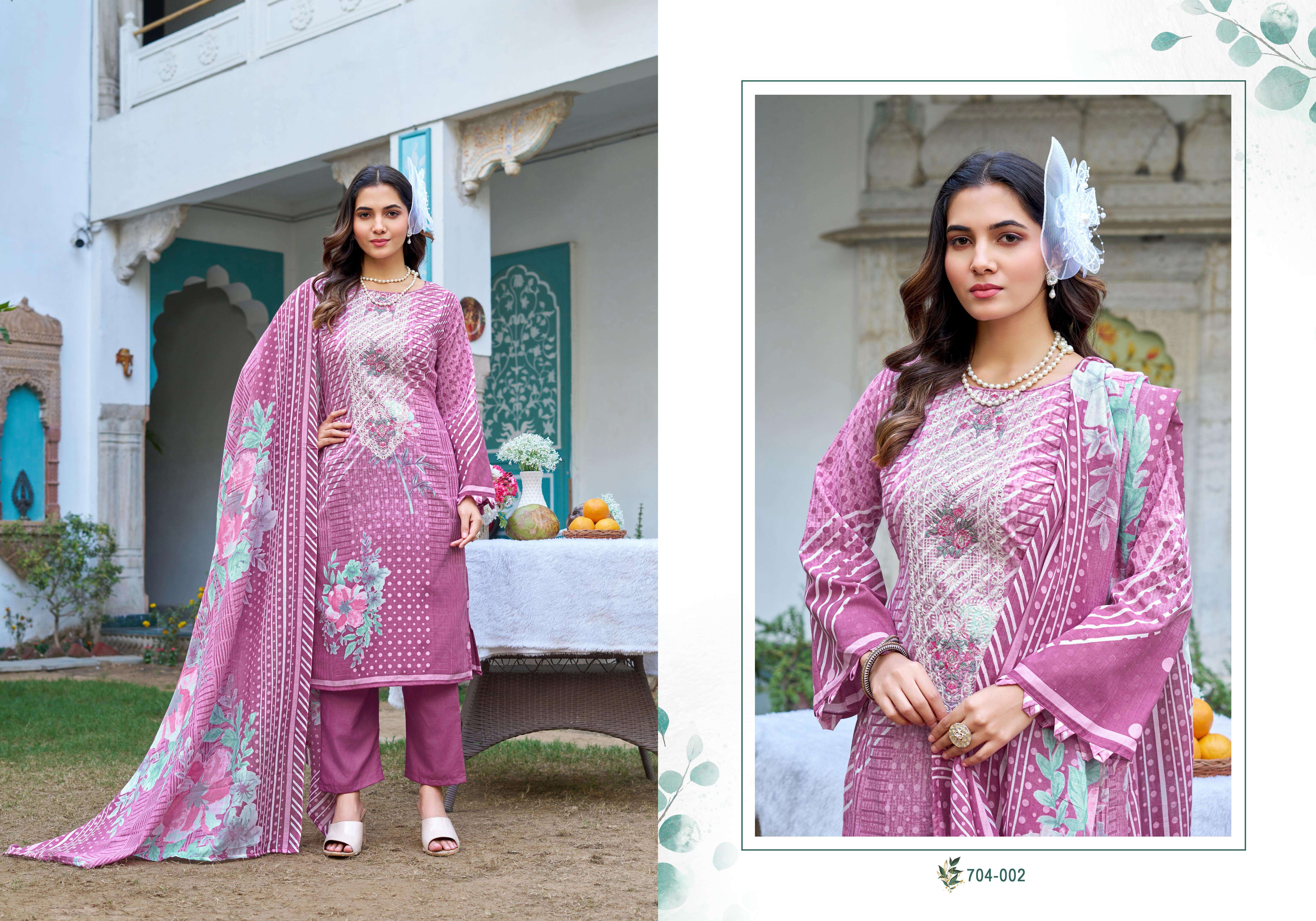 ZULFAT DESIGNER SUITS FARAH VOL 2 COTTON DIGITAL PRINTS FANCY WORK SUIT