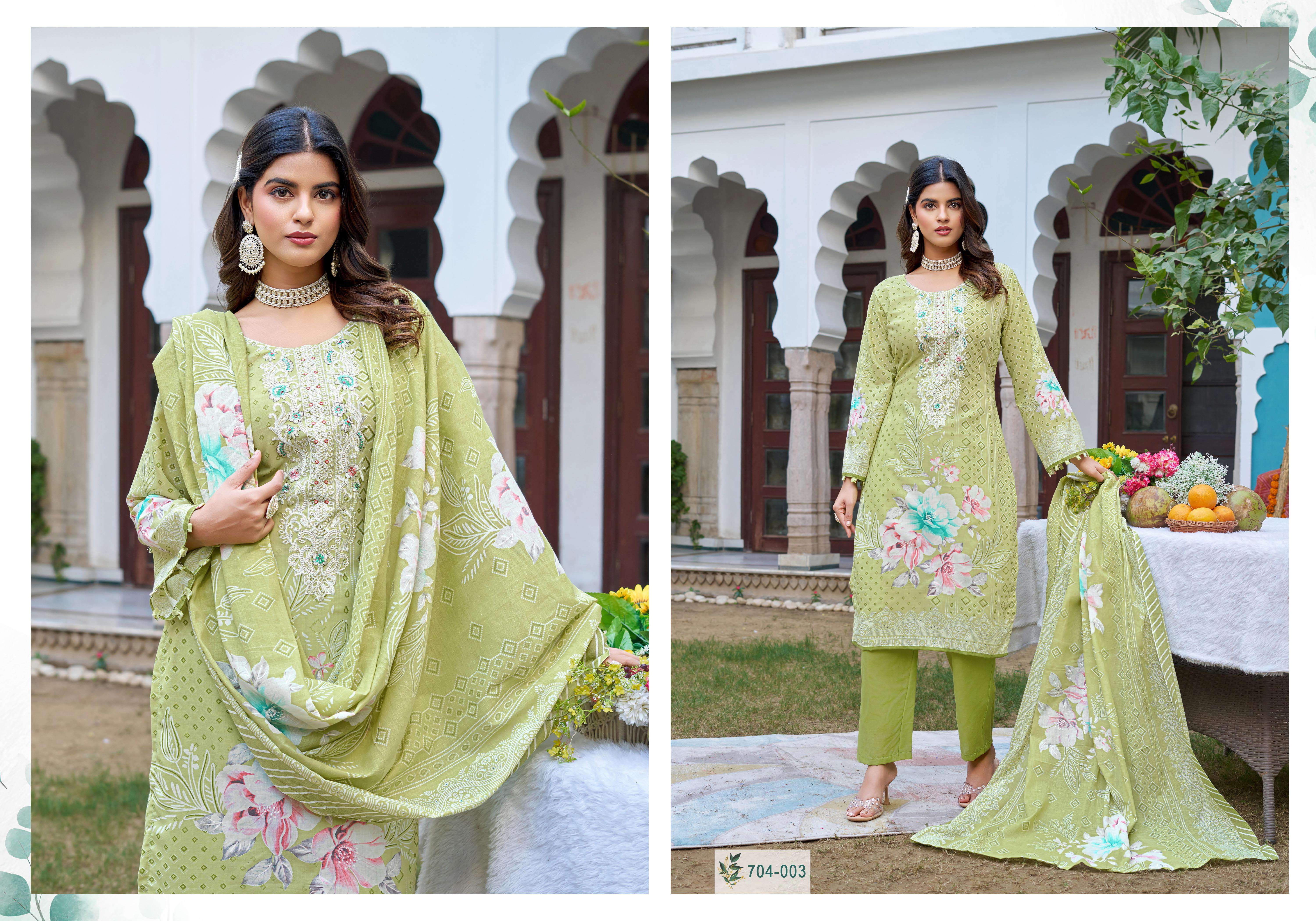 ZULFAT DESIGNER SUITS FARAH VOL 2 COTTON DIGITAL PRINTS FANCY WORK SUIT