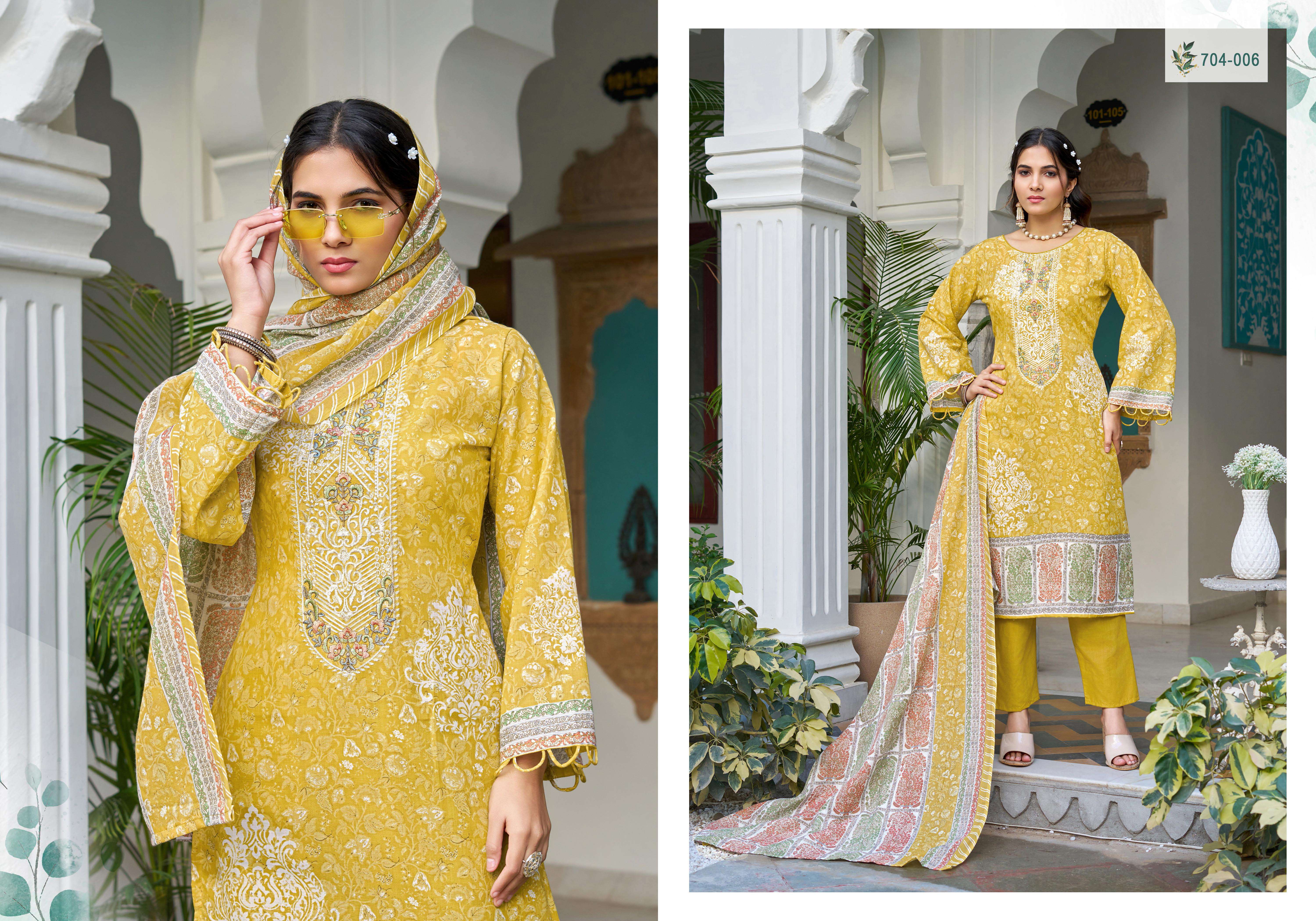 ZULFAT DESIGNER SUITS FARAH VOL 2 COTTON DIGITAL PRINTS FANCY WORK SUIT