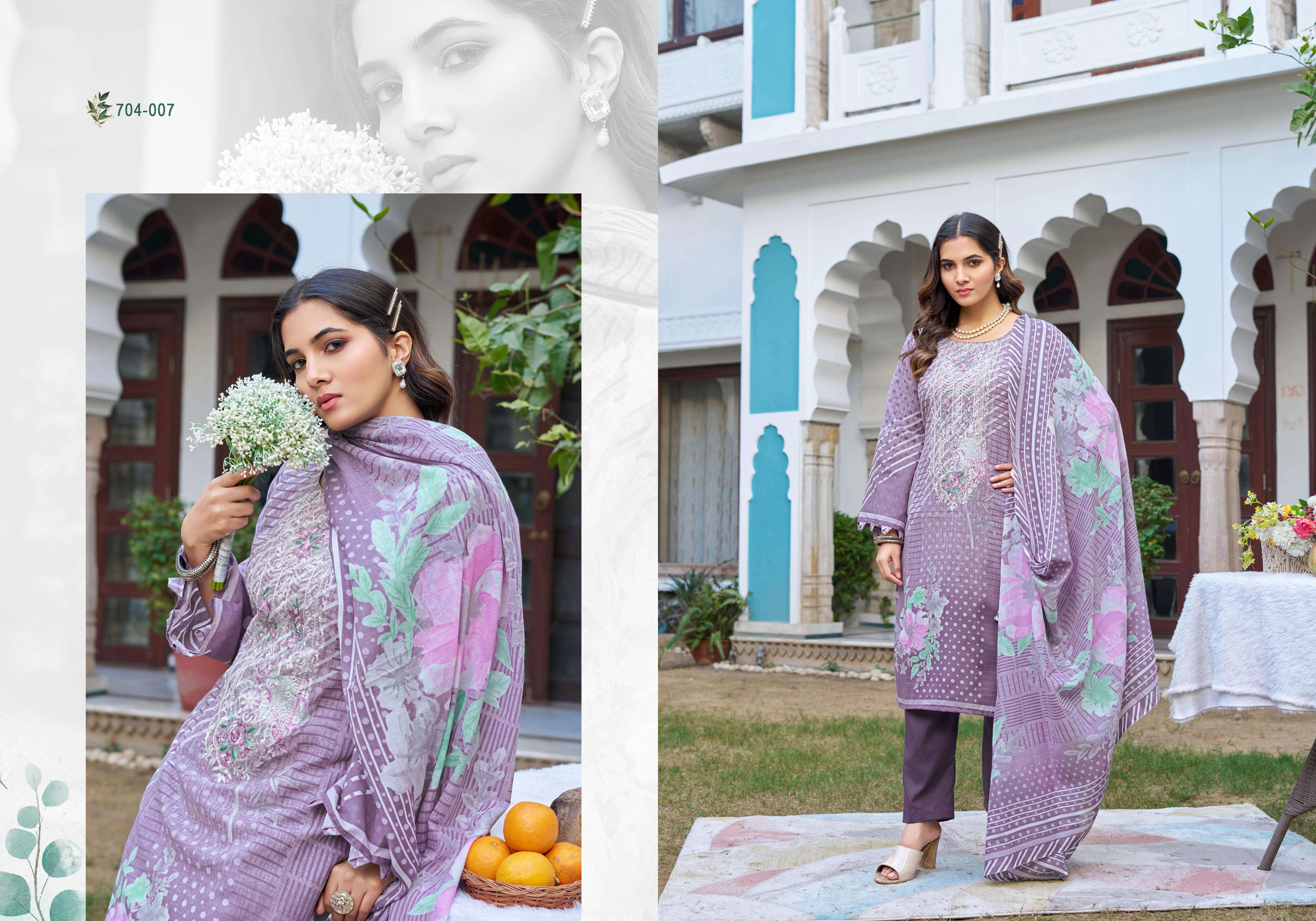 ZULFAT DESIGNER SUITS FARAH VOL 2 COTTON DIGITAL PRINTS FANCY WORK SUIT
