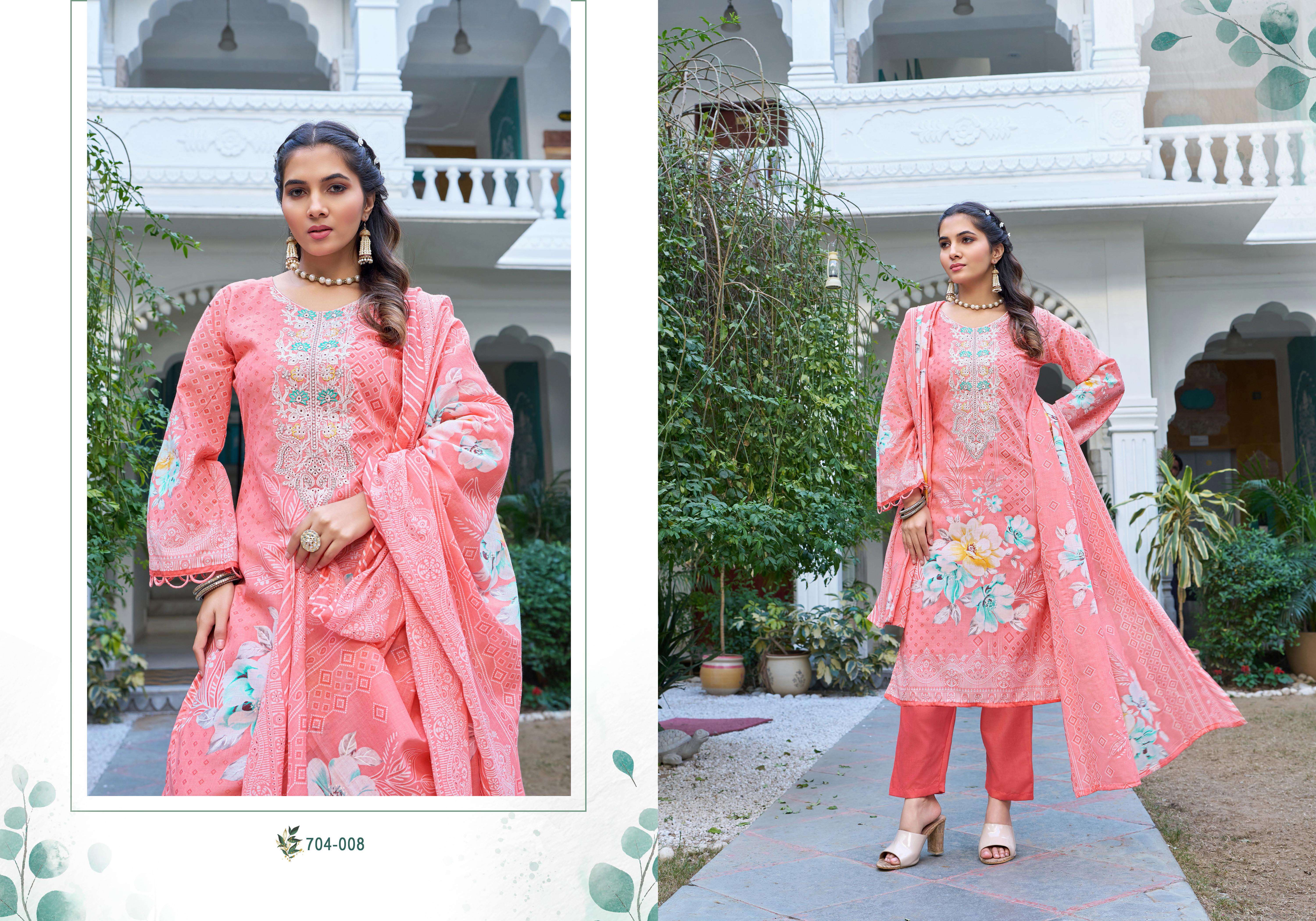 ZULFAT DESIGNER SUITS FARAH VOL 2 COTTON DIGITAL PRINTS FANCY WORK SUIT