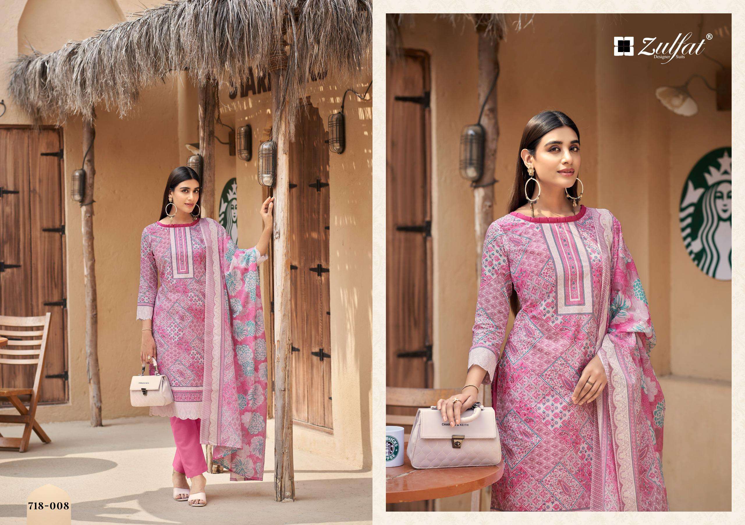 ZULFAT DESIGNER SUITS TANAIRA COTTON PRINT LADIES SALWAR SUIT