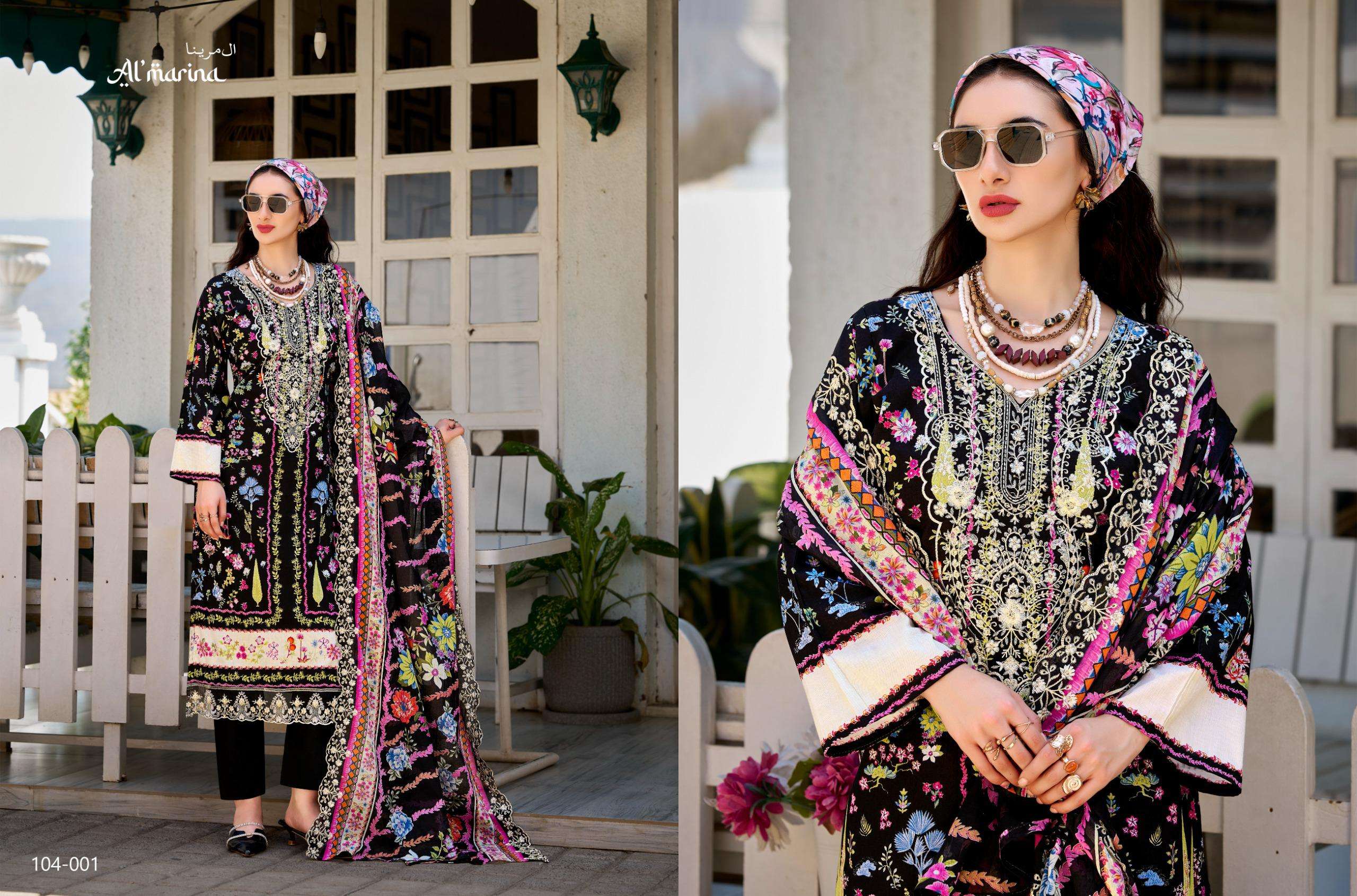 ALMARINA INAYAT VOL 2 COTTON DIGITAL PRINT WITH FANCY EMBROIDERY WORK SUIT
