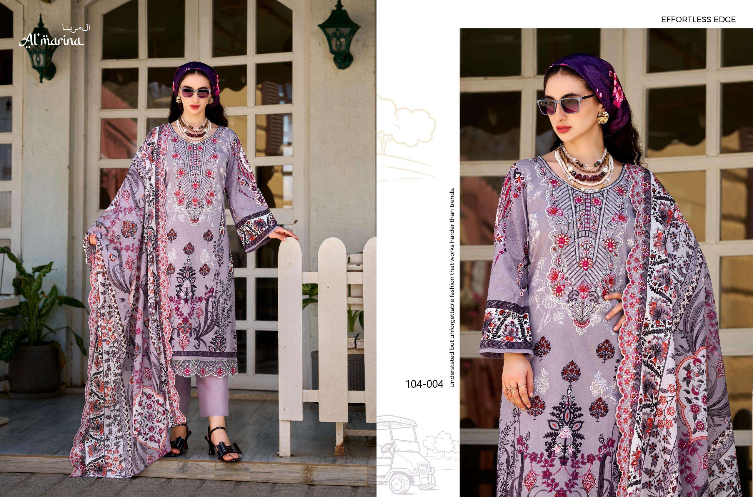 ALMARINA INAYAT VOL 2 COTTON DIGITAL PRINT WITH FANCY EMBROIDERY WORK SUIT